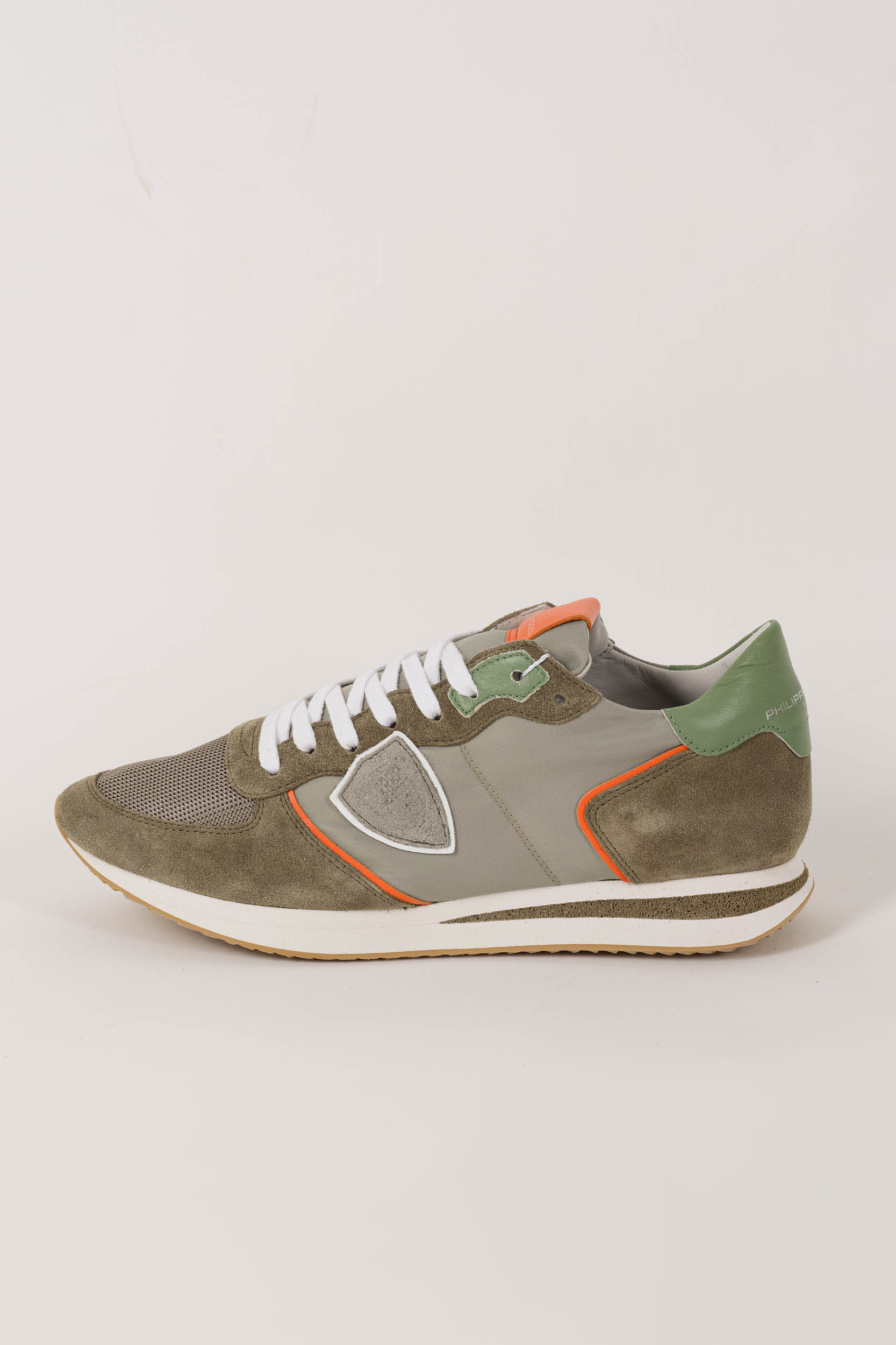  Image du produit BASKETS PHILIPPE MODEL KAKI/ORANGE TZLU-WP41 - 2