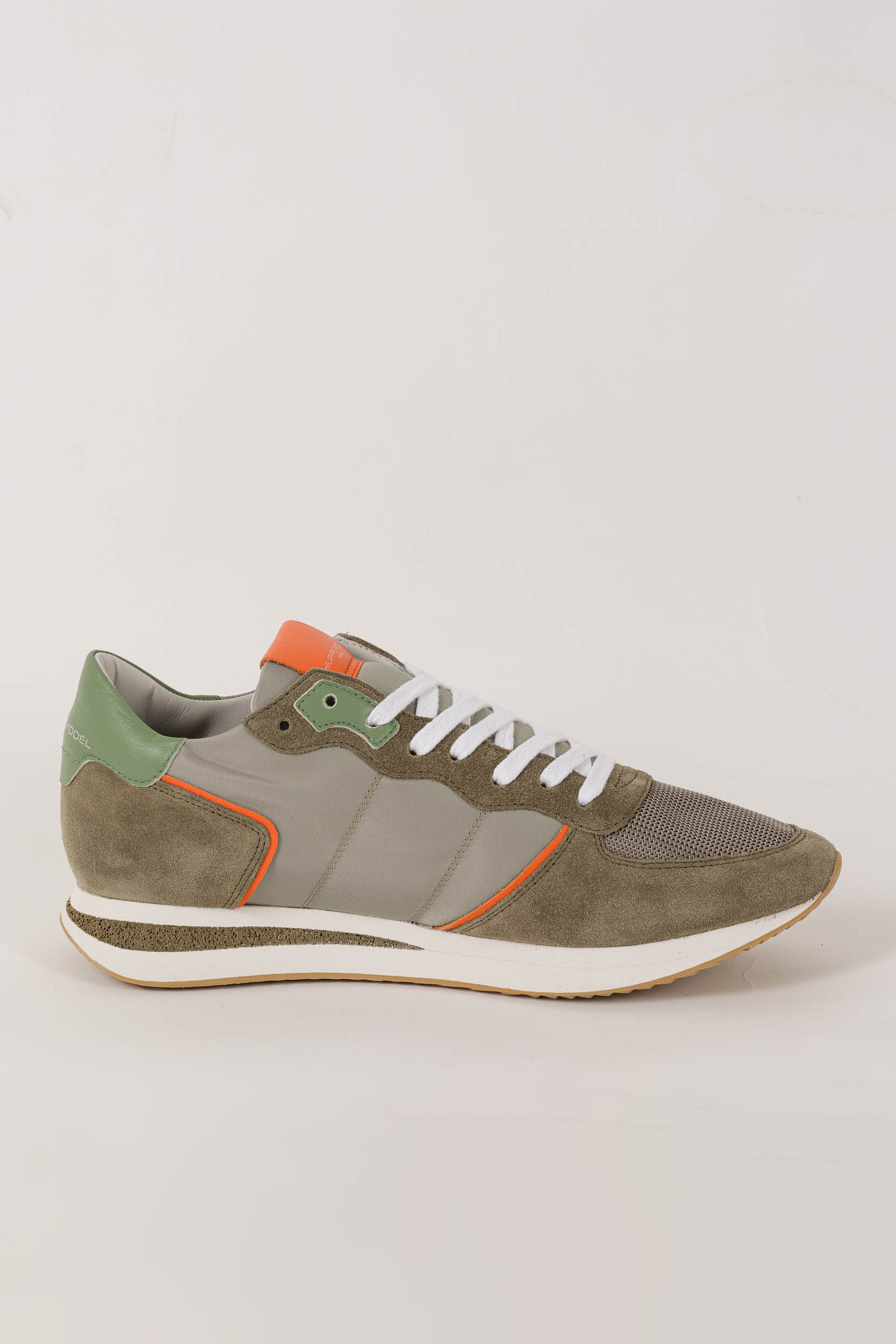  Image du produit BASKETS PHILIPPE MODEL KAKI/ORANGE TZLU-WP41 - 4