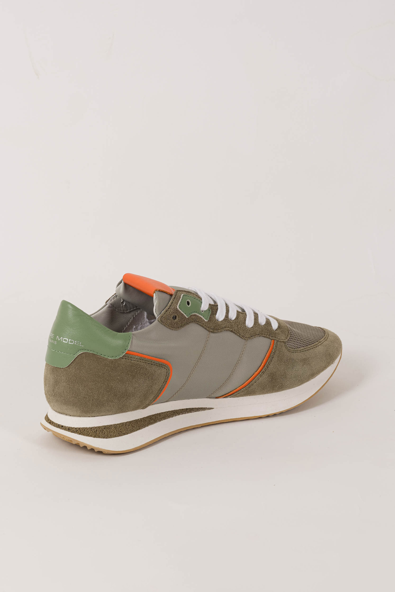  Image du produit BASKETS PHILIPPE MODEL KAKI/ORANGE TZLU-WP41 - 5