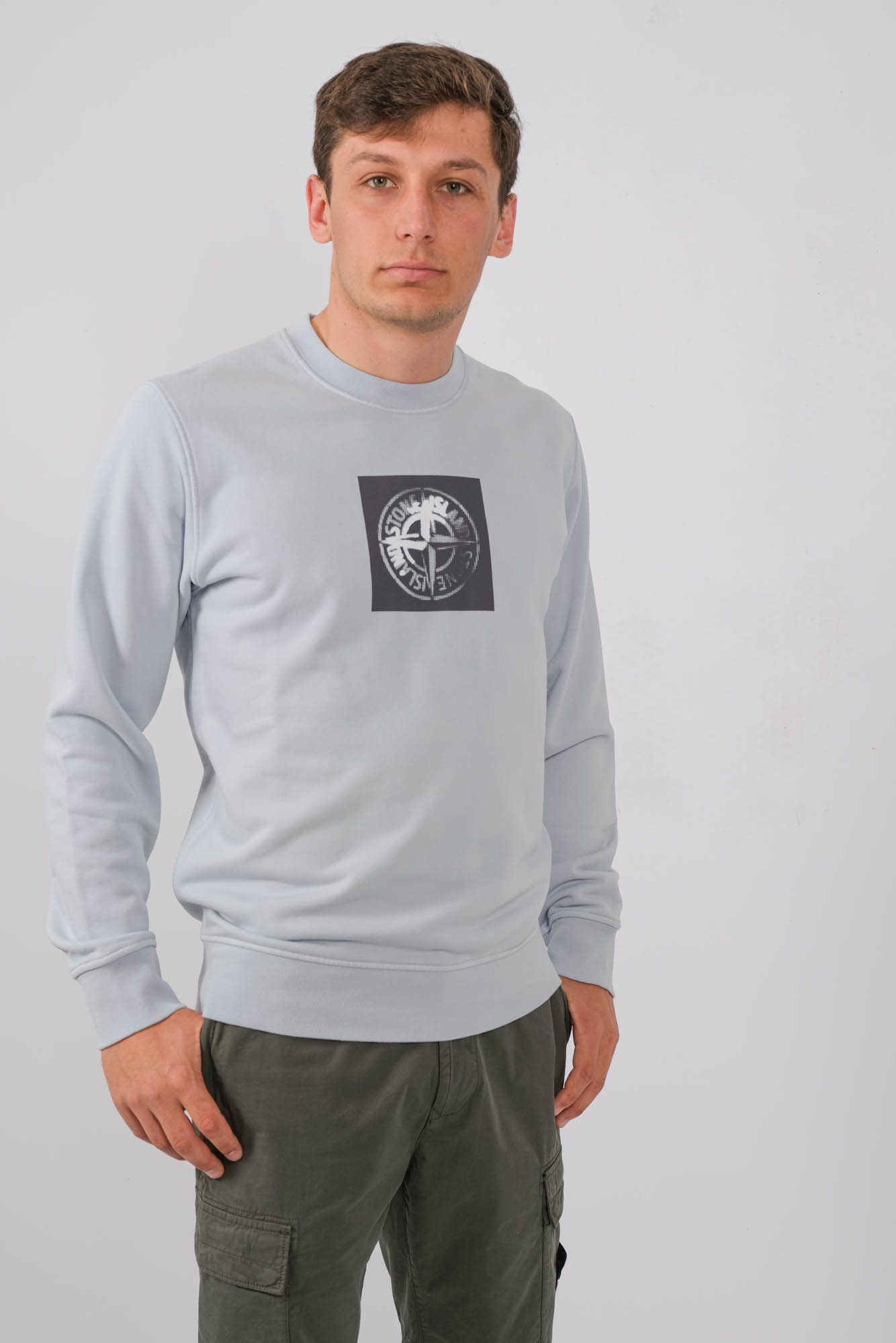  Image du produit SWEAT COL ROND STONE ISLAND BLEU 801566559-V0041 - 2