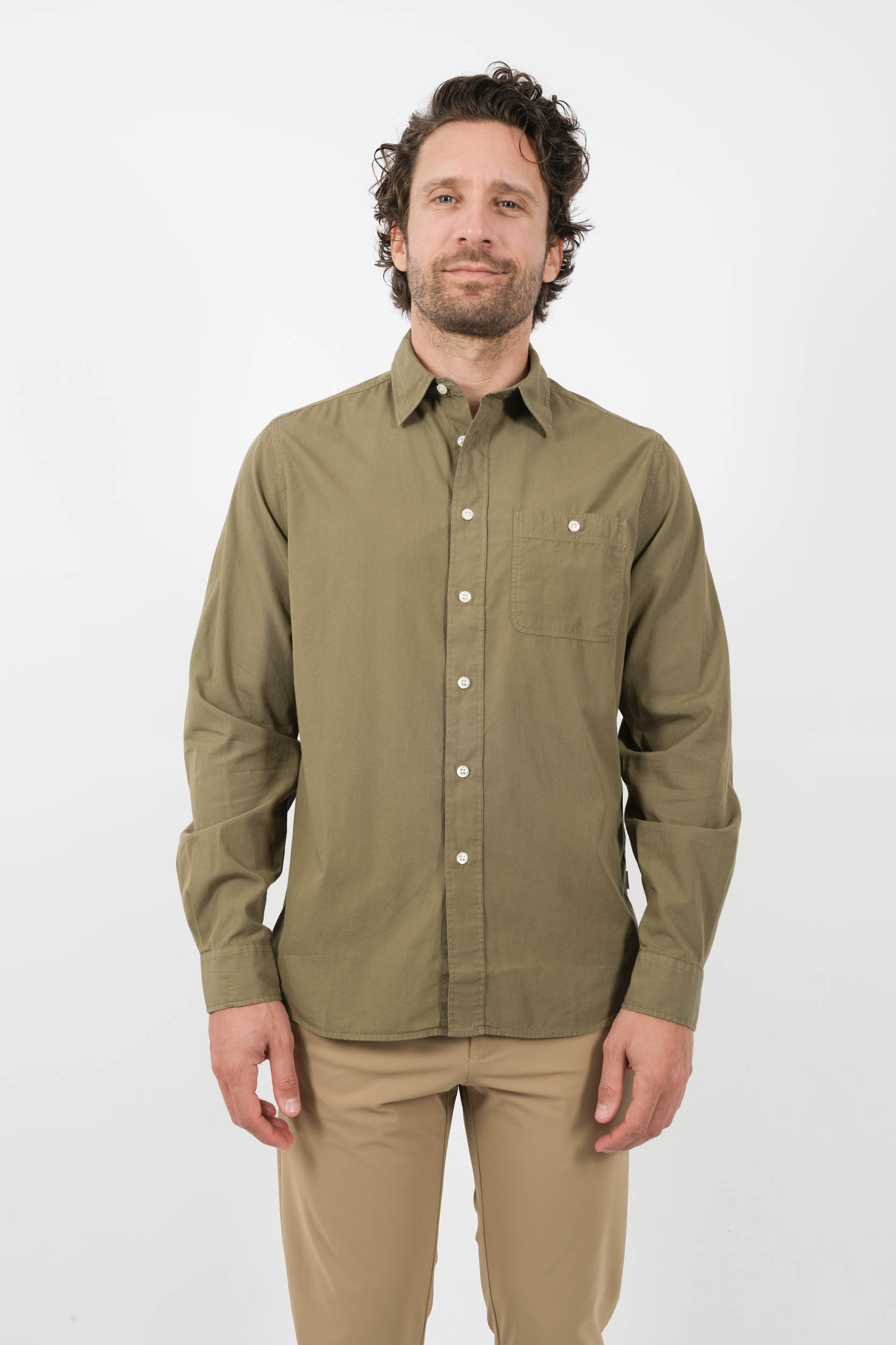 CHEMISE WOOLRICH KAKI S0130-6178