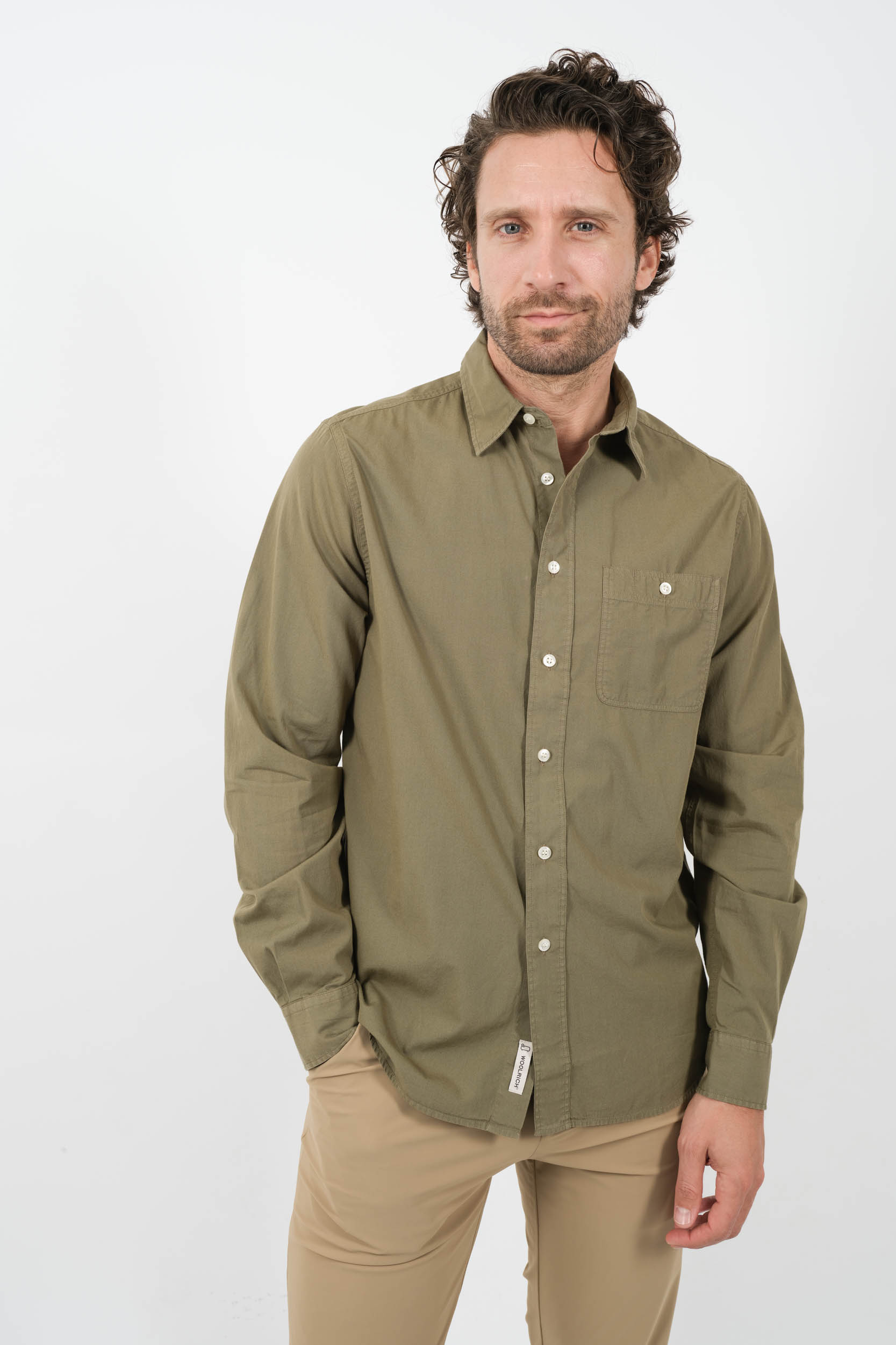 CHEMISE WOOLRICH KAKI S0130-6178