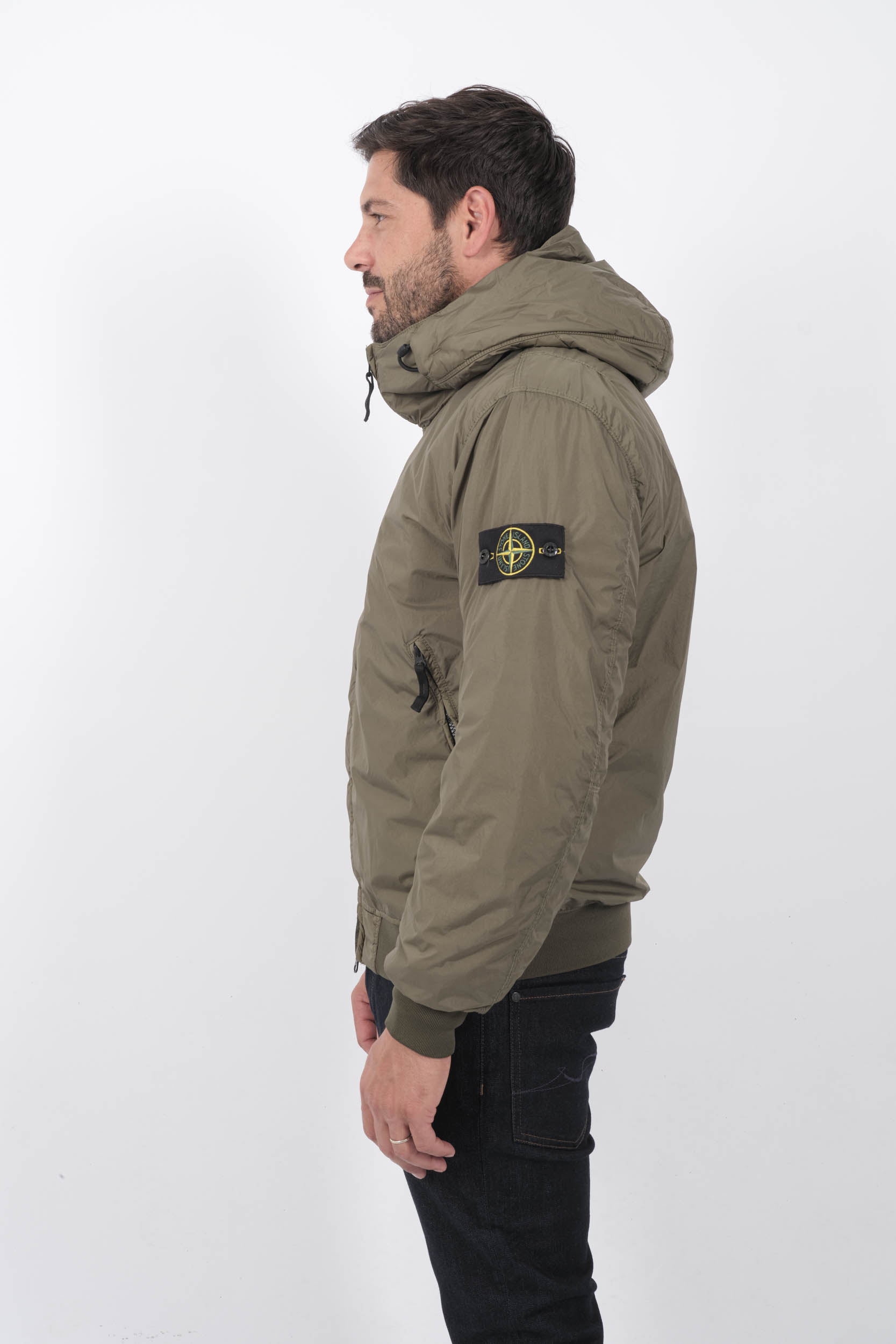 BLOUSON STONE ISLAND NYLON KAKI 811540823-V0058