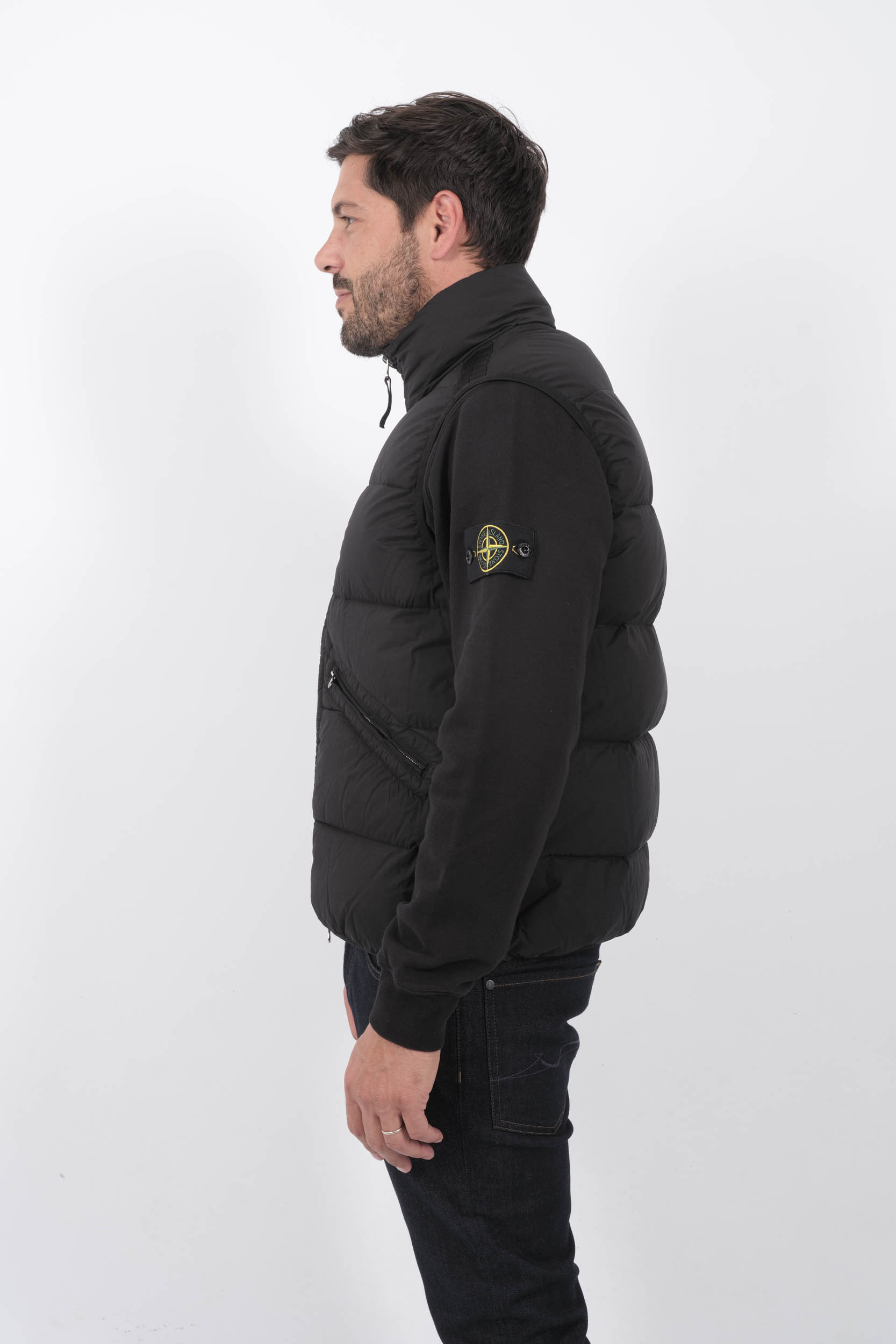 DOUDOUNE SANS MANCHES STONE ISLAND NOIR 8115G0828 V0029