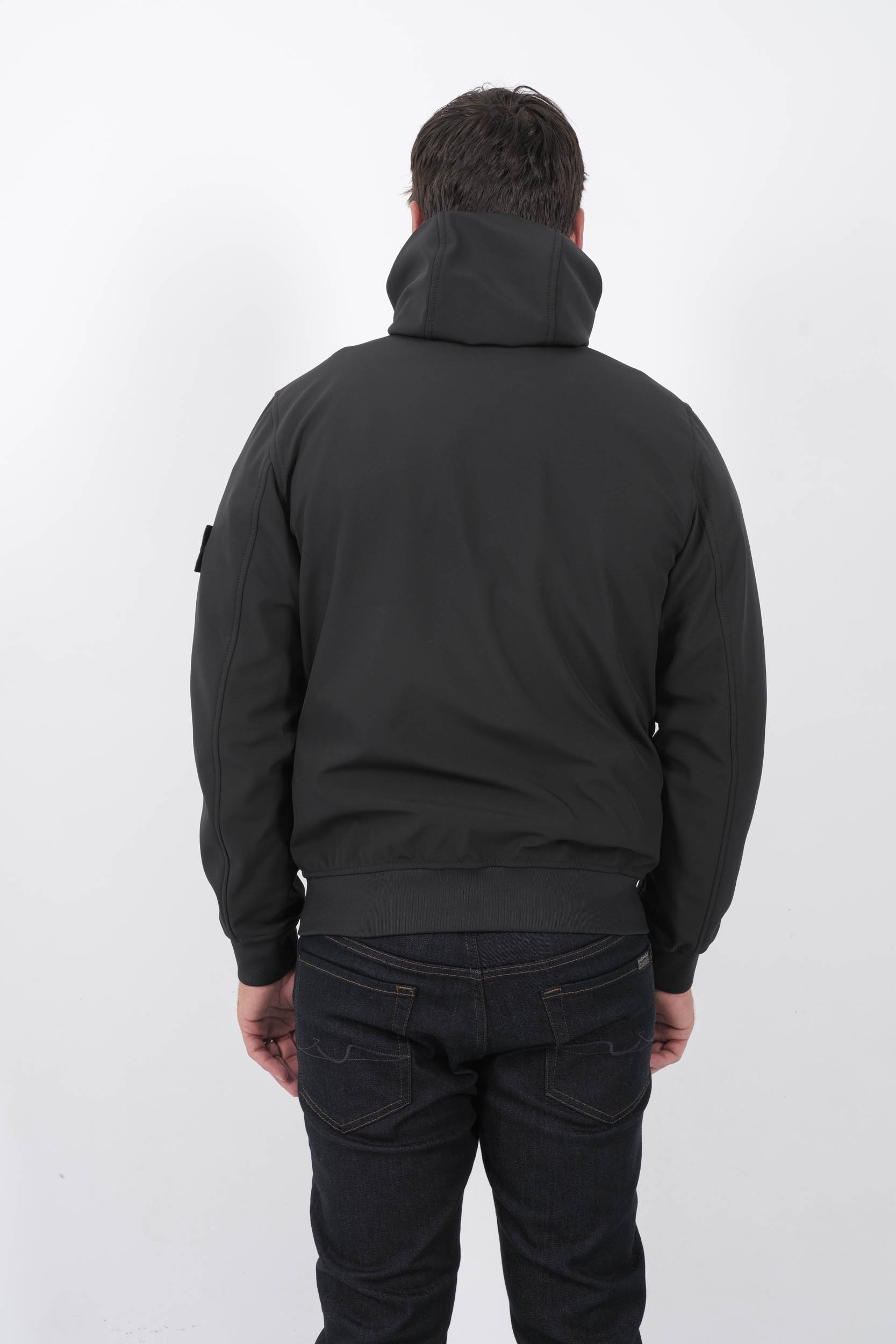 SOFT SHELL STONE ISLAND NOIR 8115Q0322-V0029