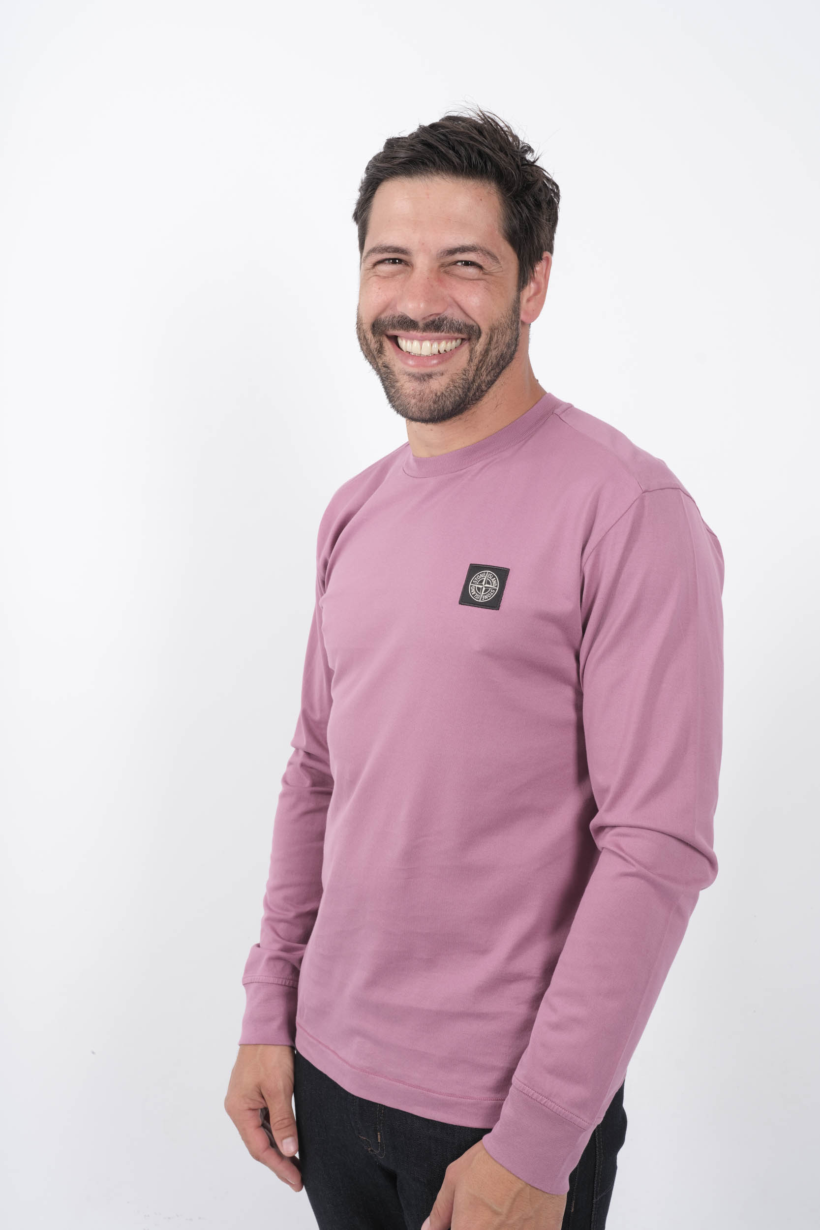Image du produit T-SHIRT STONE ISLAND MANCHES LONGUES ROSE 811522713-V0086