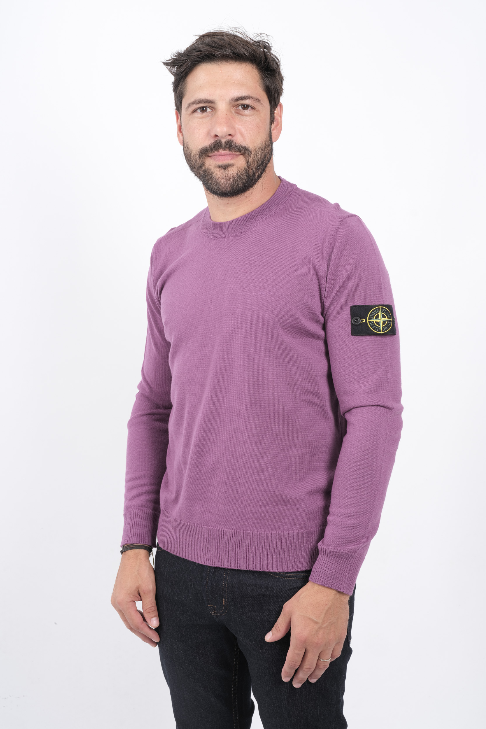 Image du produit PULL STONE ISLAND MAUVE 8115510C4-V0086