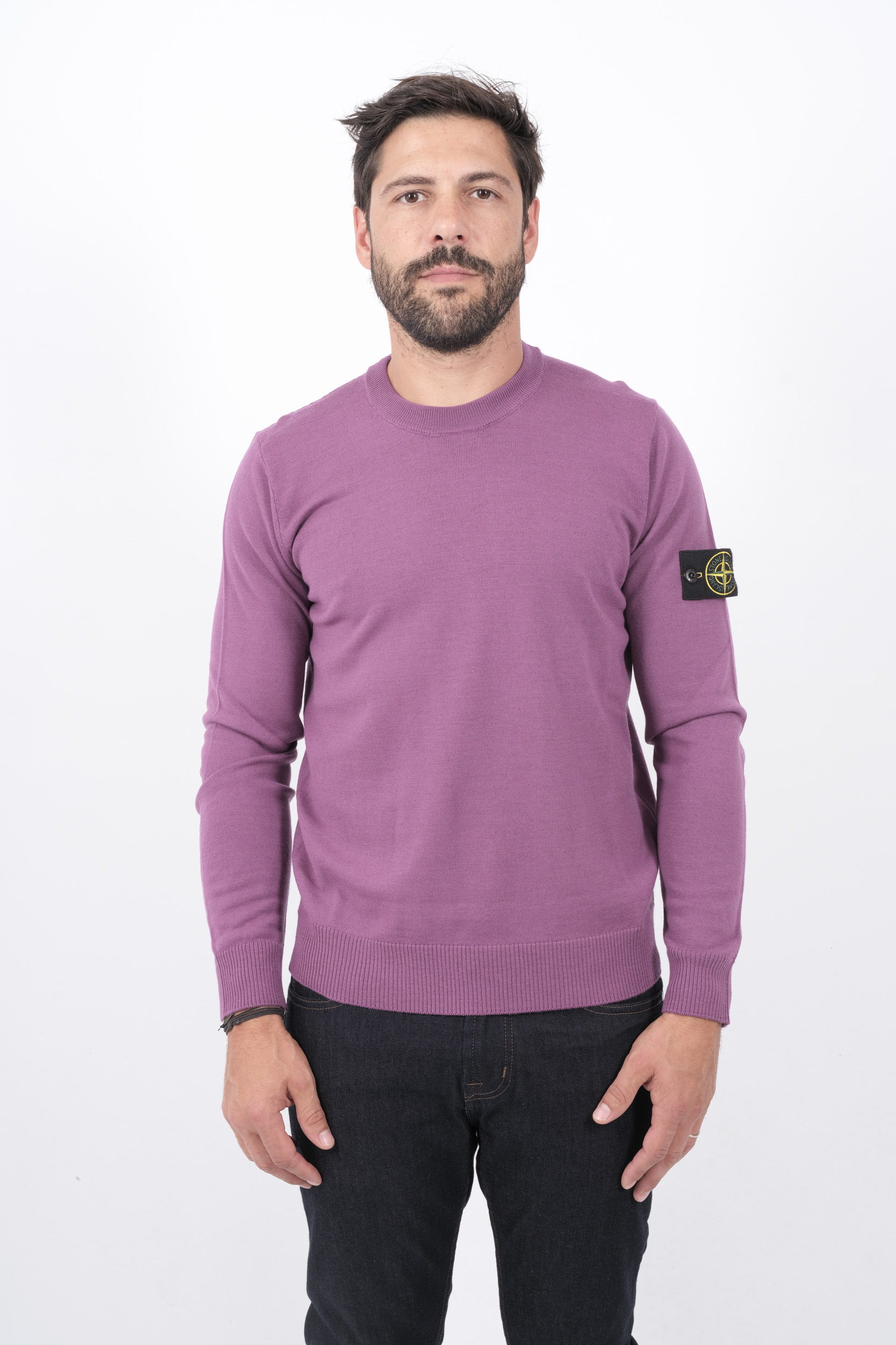  Image du produit PULL STONE ISLAND MAUVE 8115510C4-V0086 - 3