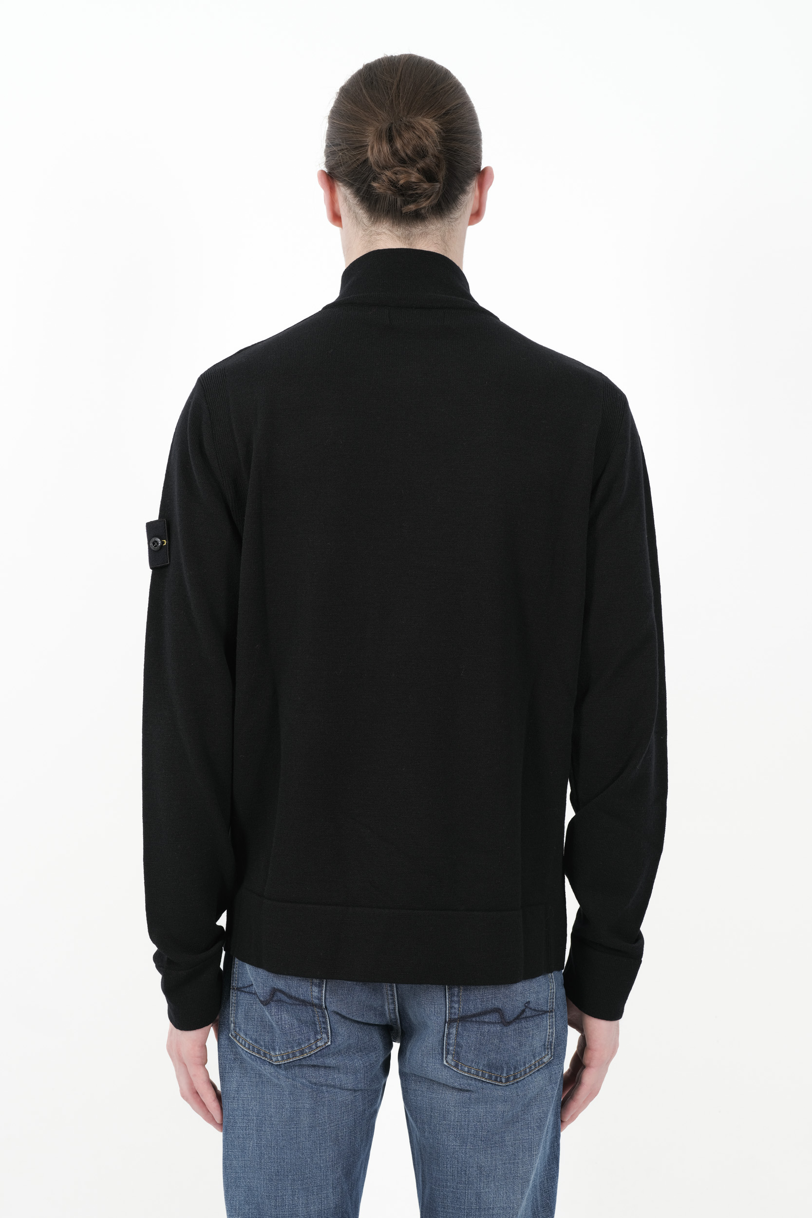  Image du produit PULL STONE ISLAND COL MONTANT DEMI-ZIPPE NOIR 8115521A1-V0029 - 5