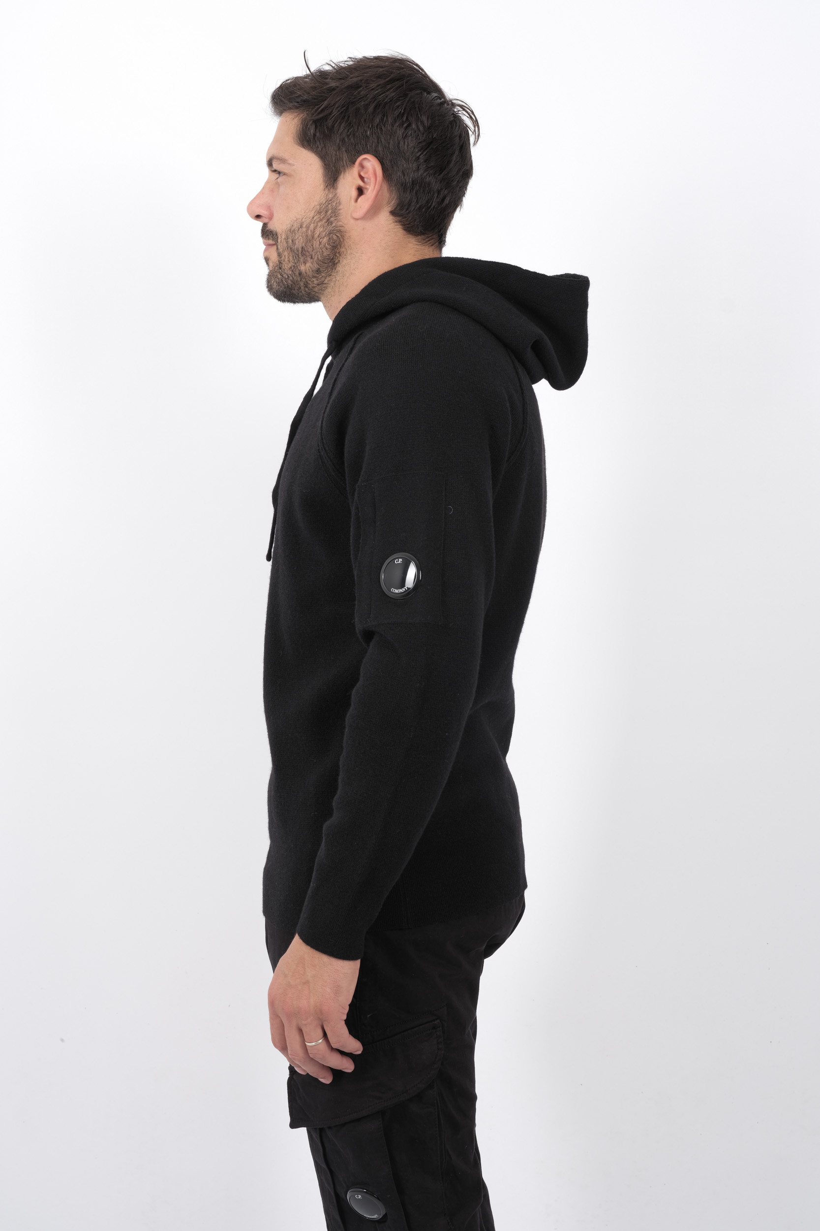 PULL C.P COMPANY A CAPUCHE NOIR N149A-999