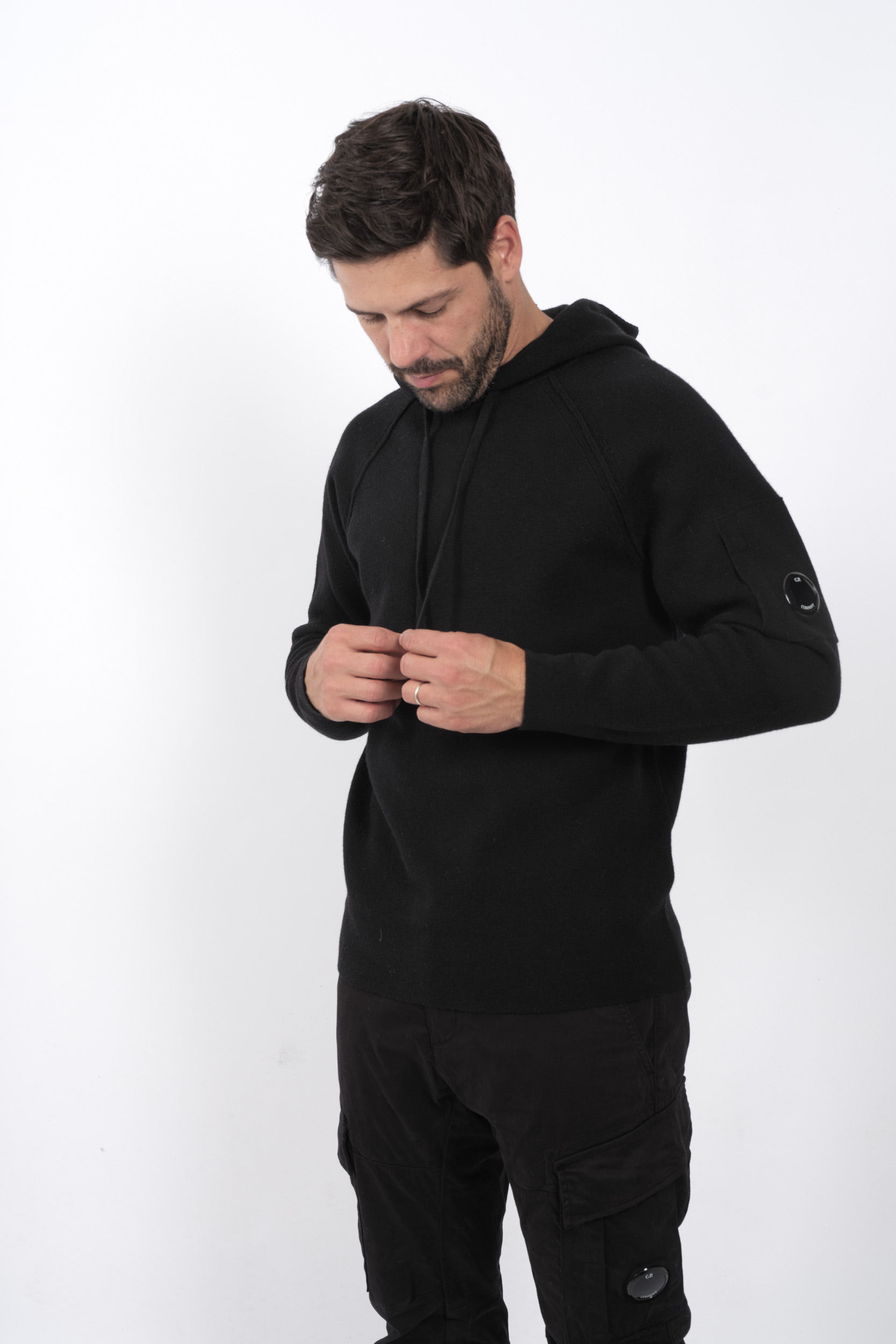 PULL C.P COMPANY A CAPUCHE NOIR N149A-999