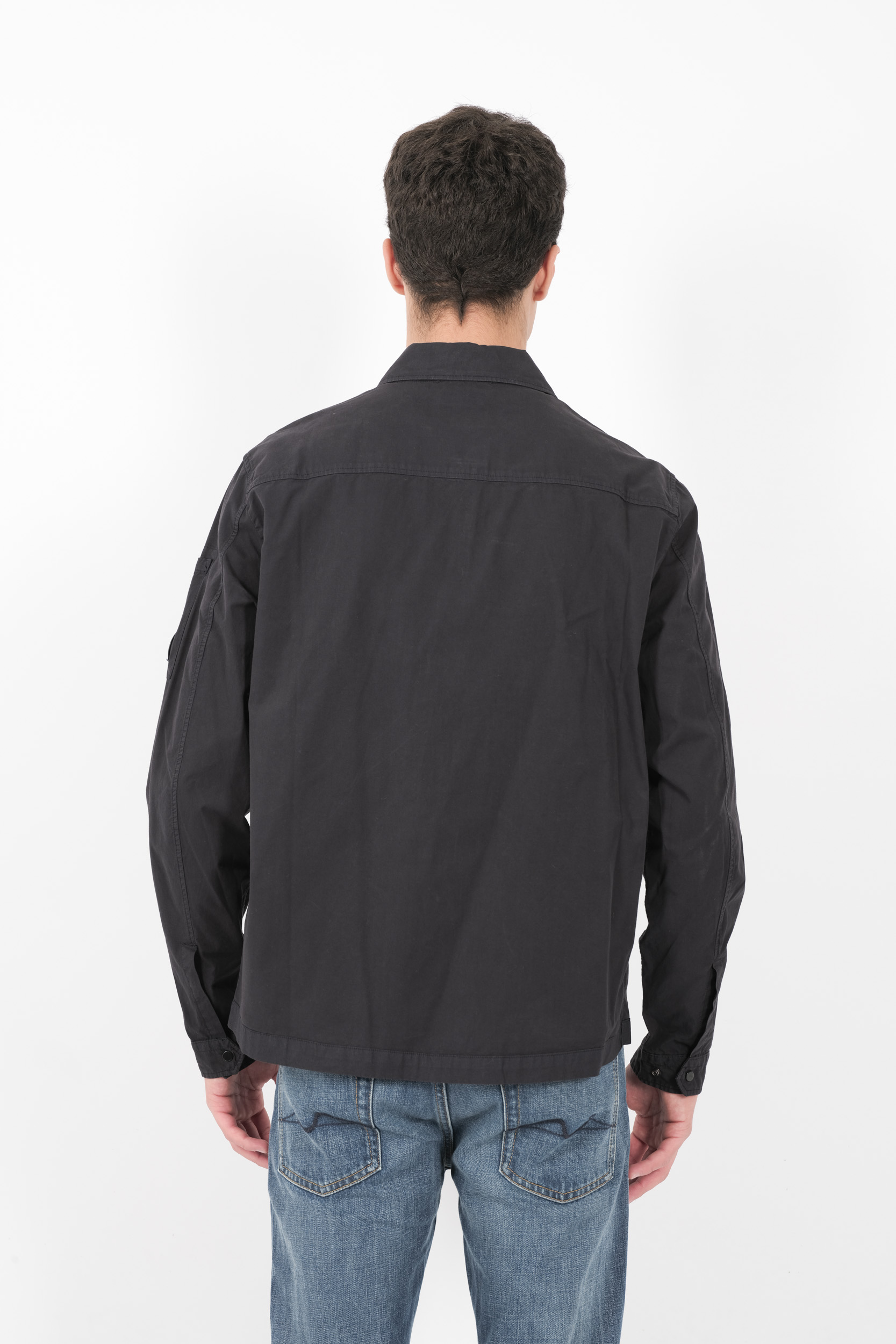 SURCHEMISE C.P COMPANY EN COTON ZIPPE MARINE S125A-888