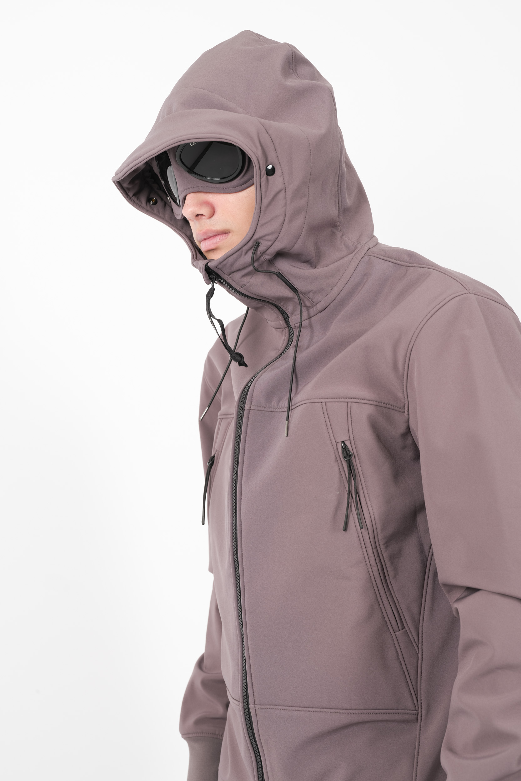 SOFT-SHELL C.P COMPANY A CAPUCHE LUNETTES LAVANDE W012A-771