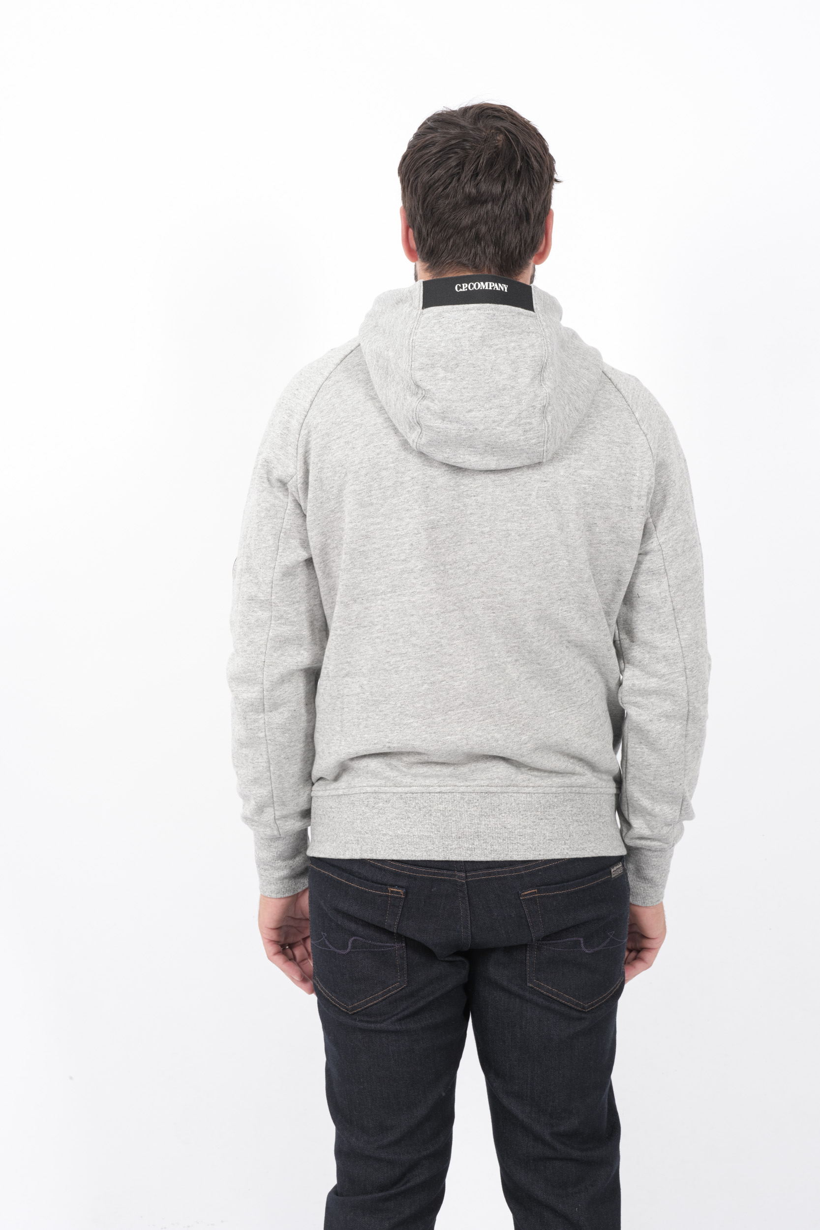 SWEAT C.P COMPANY CAPUCHE ZIPPE GRIS S025A-M94