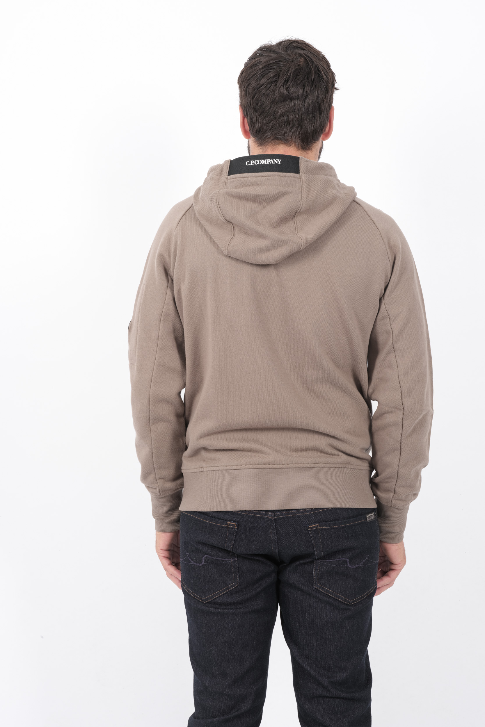 SWEAT C.P COMPANY CAPUCHE ZIPPE BEIGE S025A-359