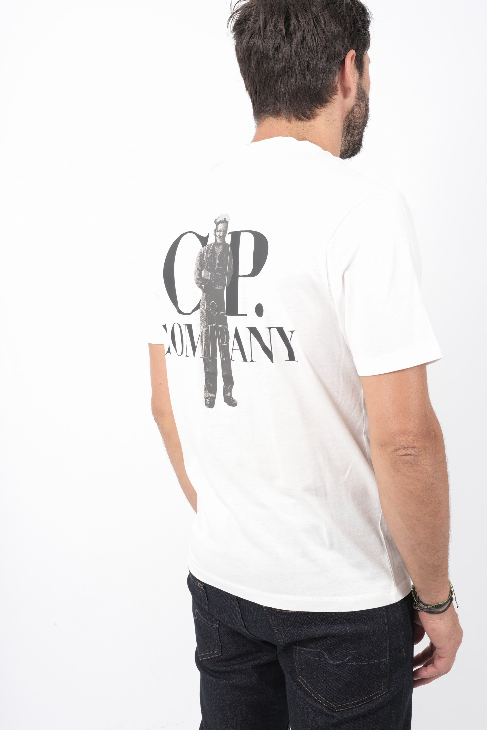 Image du produit TEE-SHIRT C.P COMPANY IMPRIME DOS BLANC S167A-103