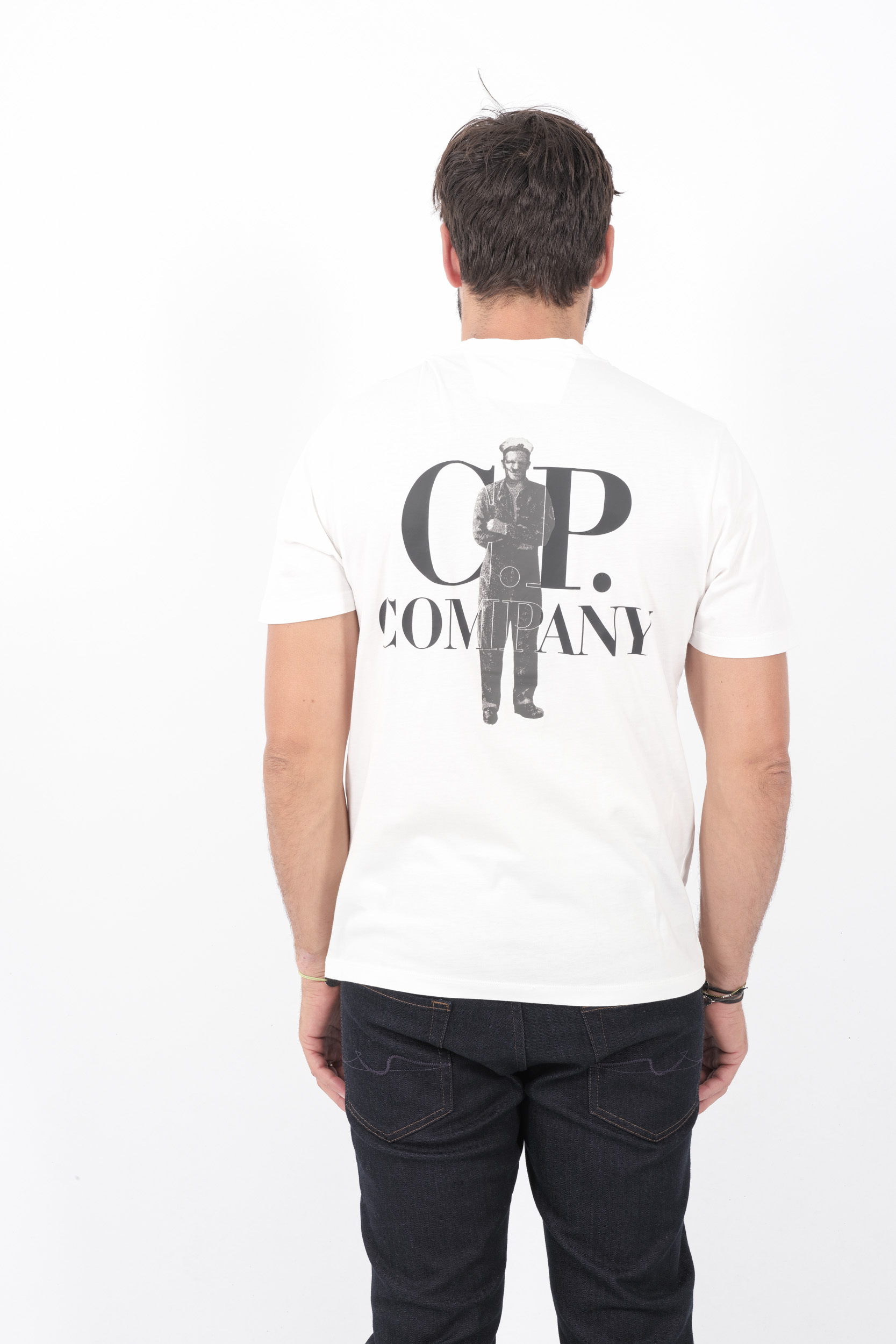 Image du produit TEE-SHIRT C.P COMPANY IMPRIME DOS BLANC S167A-103 - 5