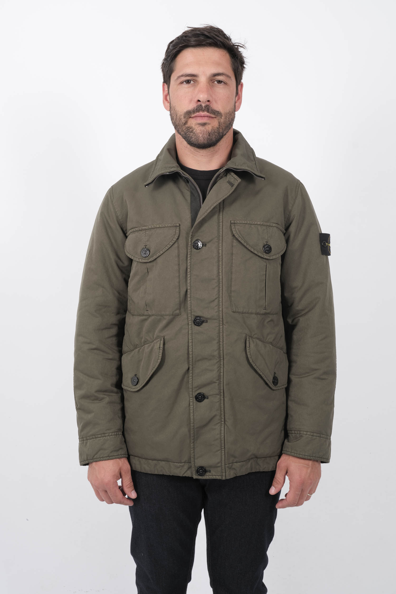  Image du produit VESTE TREILLIS STONE ISLAND KAKI 4 POCHES 811541749-V0059 - 3