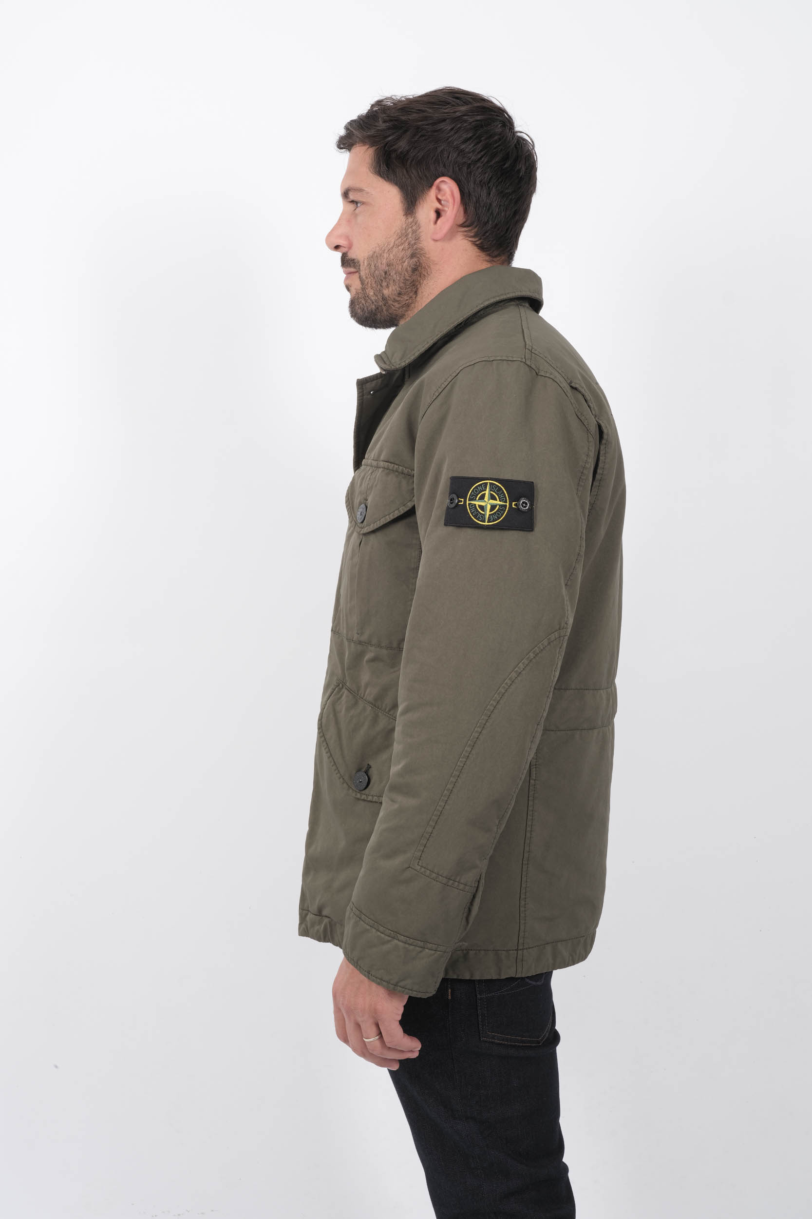  Image du produit VESTE TREILLIS STONE ISLAND KAKI 4 POCHES 811541749-V0059 - 4