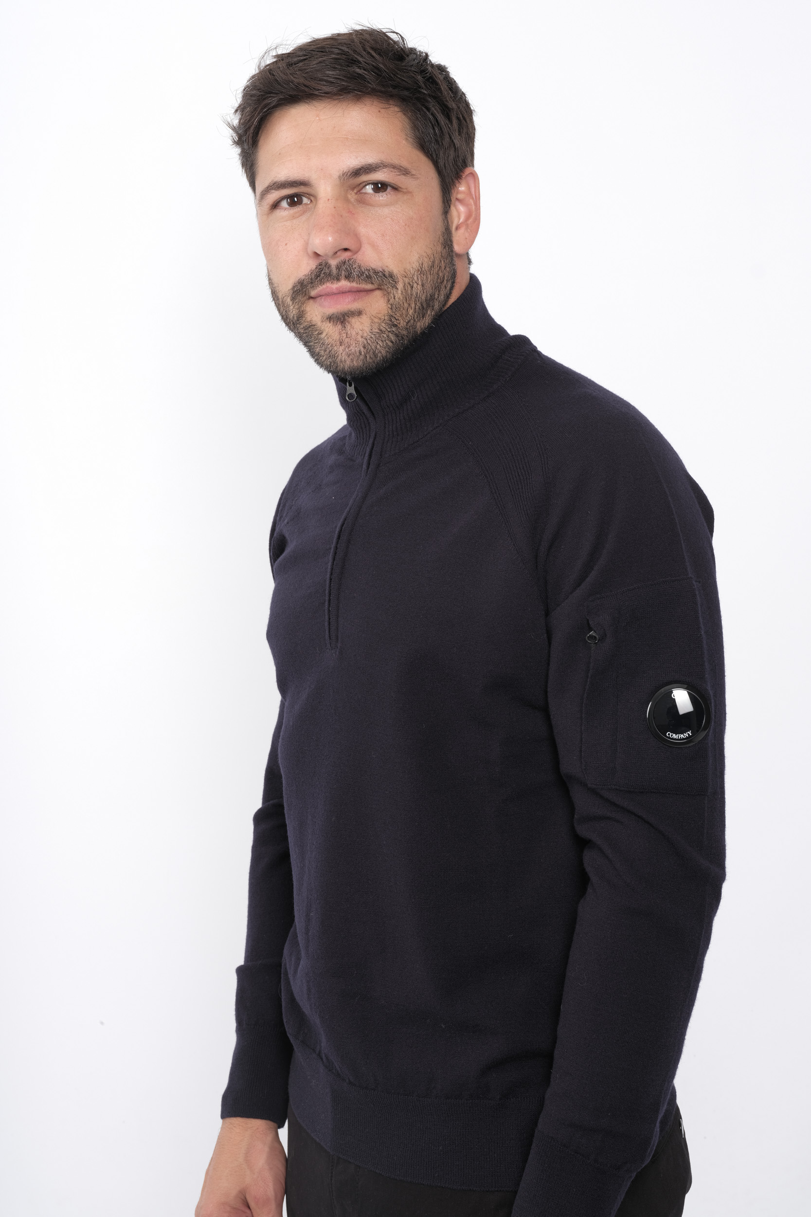 Image du produit MAILLE C.P COMPANY DEMI ZIP MARINE N193A-888