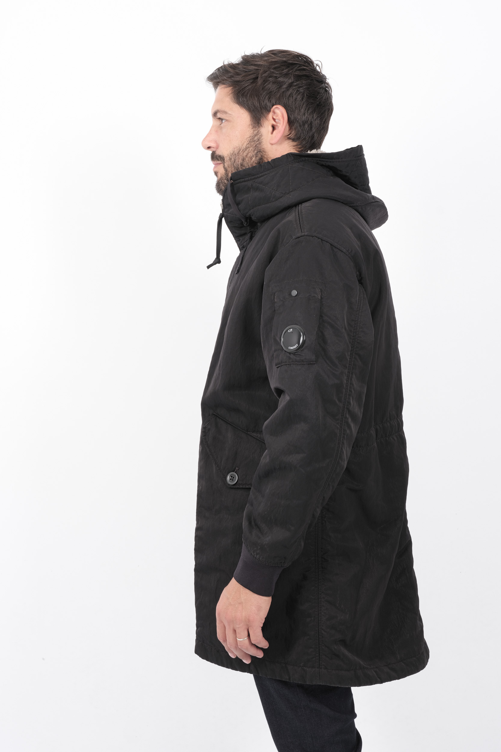 PARKAS C.P COMPANY DOUBLURE POLAIRE NOIR W187A-999