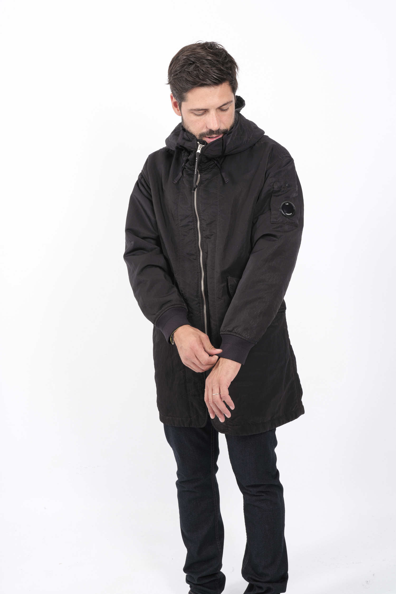 PARKAS C.P COMPANY DOUBLURE POLAIRE NOIR W187A-999