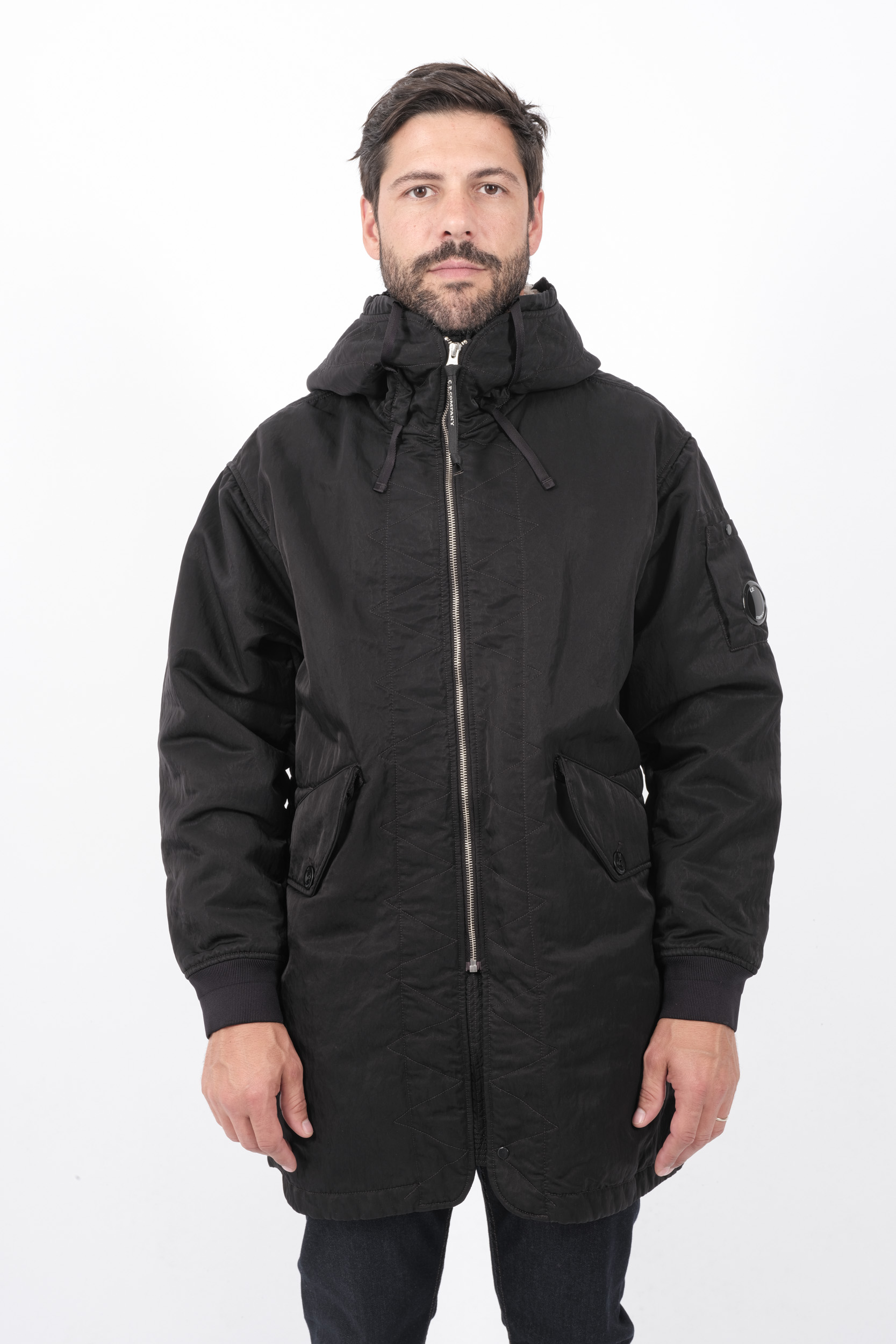 PARKAS C.P COMPANY DOUBLURE POLAIRE NOIR W187A-999