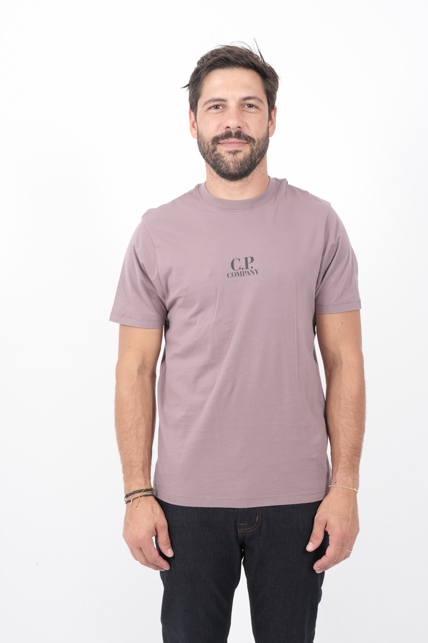 TEE-SHIRT C.P COMPANY IMPRIME DOS LAVANDE S167A-735