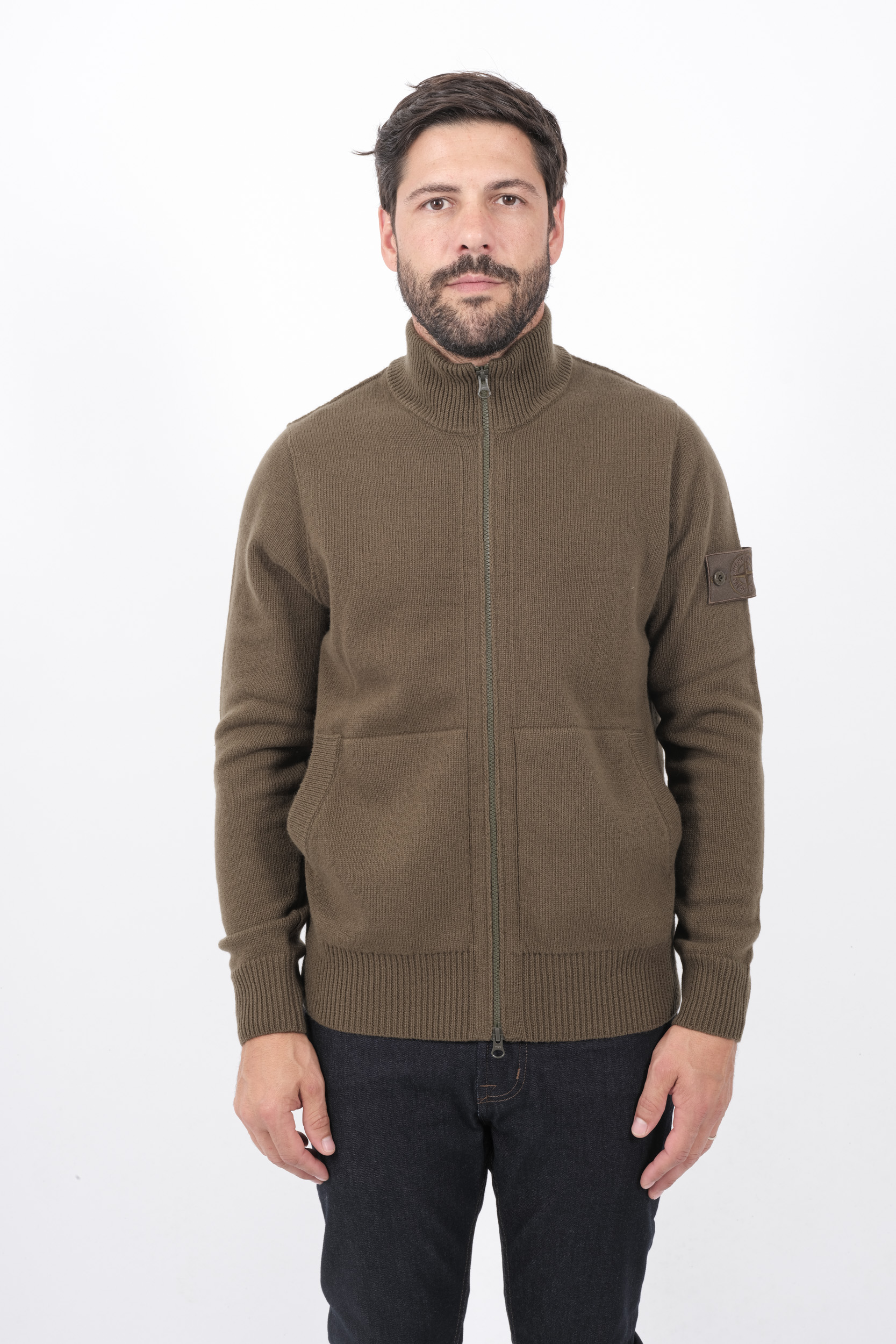 GILET STONE ISLAND KAKI GHOST 8115572FA-V0054
