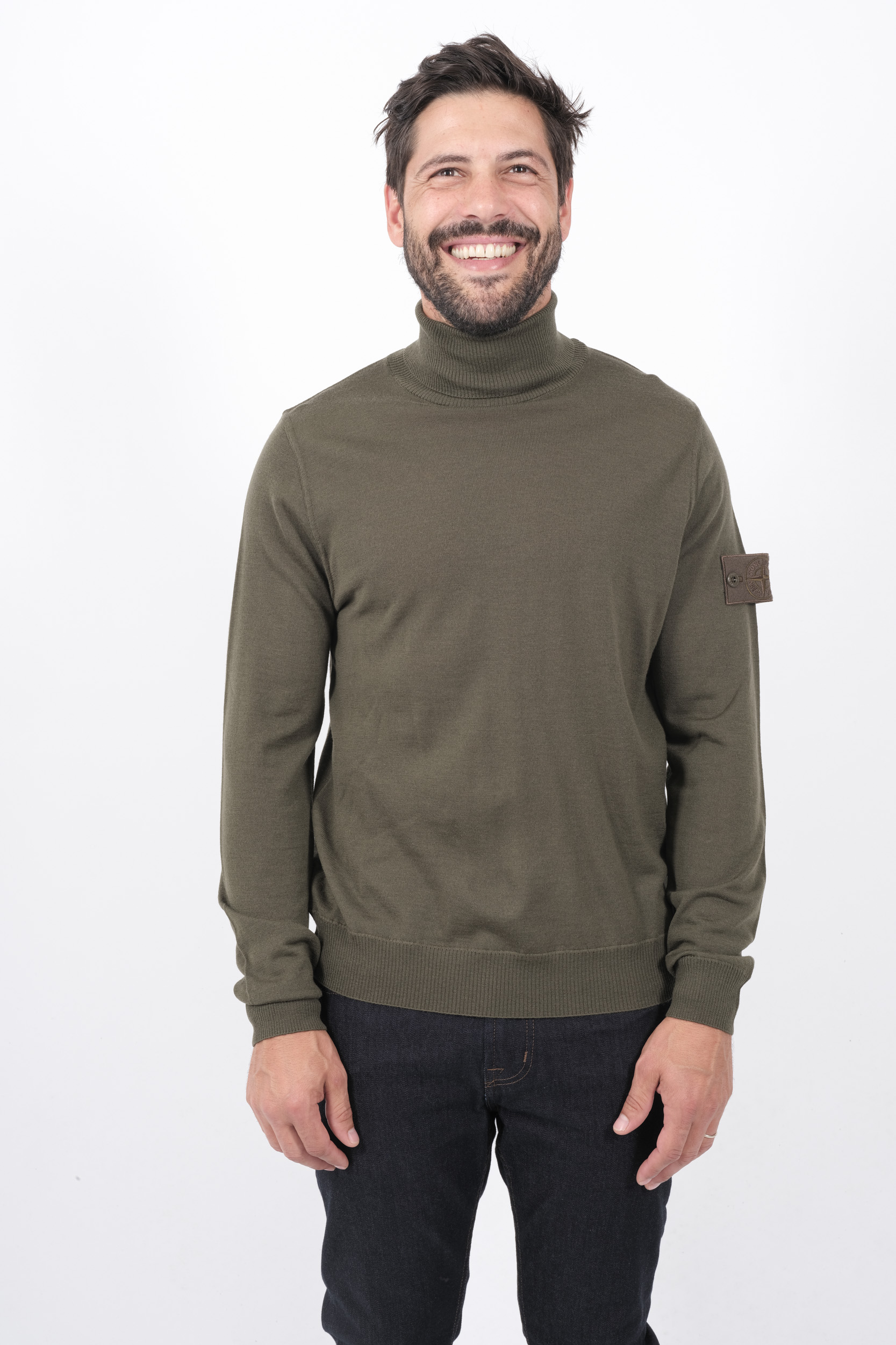 Pull stone island kaki online