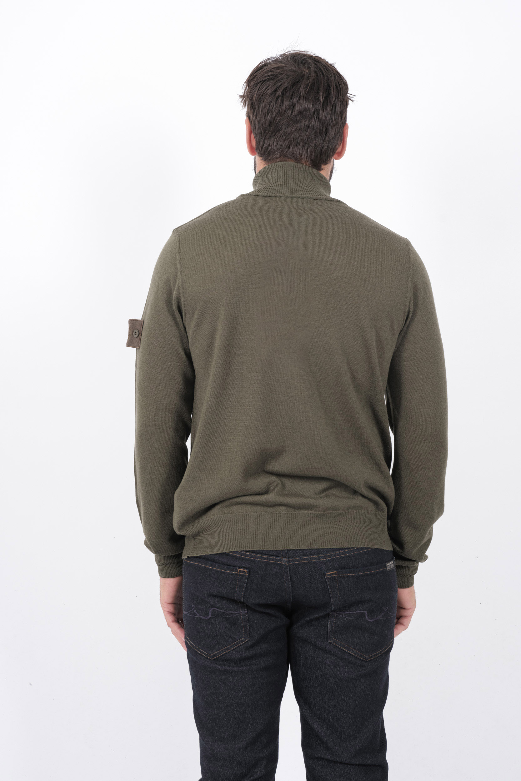  Image du produit PULL STONE ISLAND COL ROULE KAKI 8115565FC-V0054 - 5