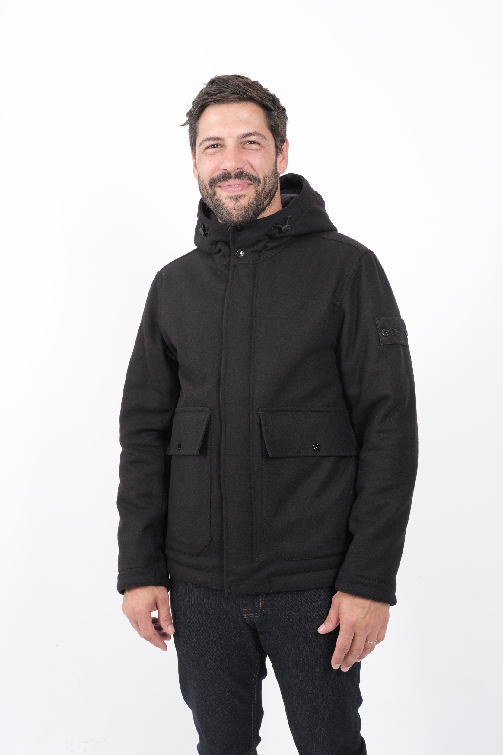 Image du produit DUFFLE-COAT STONE ISLAND GHOST LAINE NOIR 8115454F4-V0029