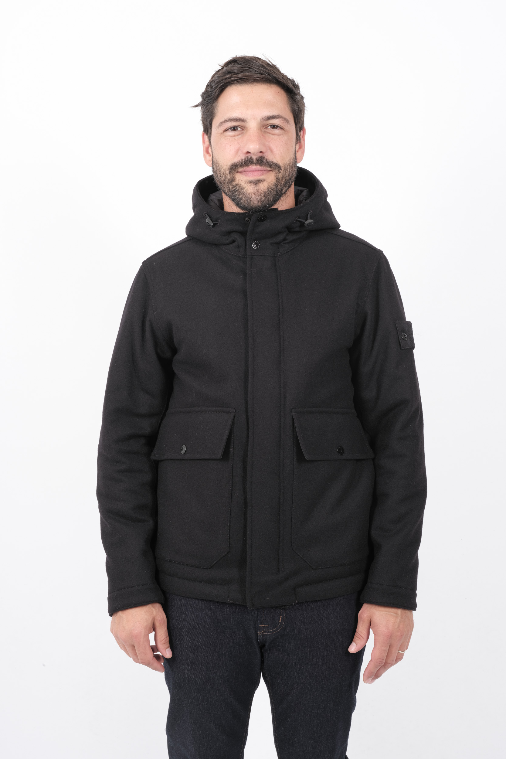  Image du produit DUFFLE-COAT STONE ISLAND GHOST LAINE NOIR 8115454F4-V0029 - 3