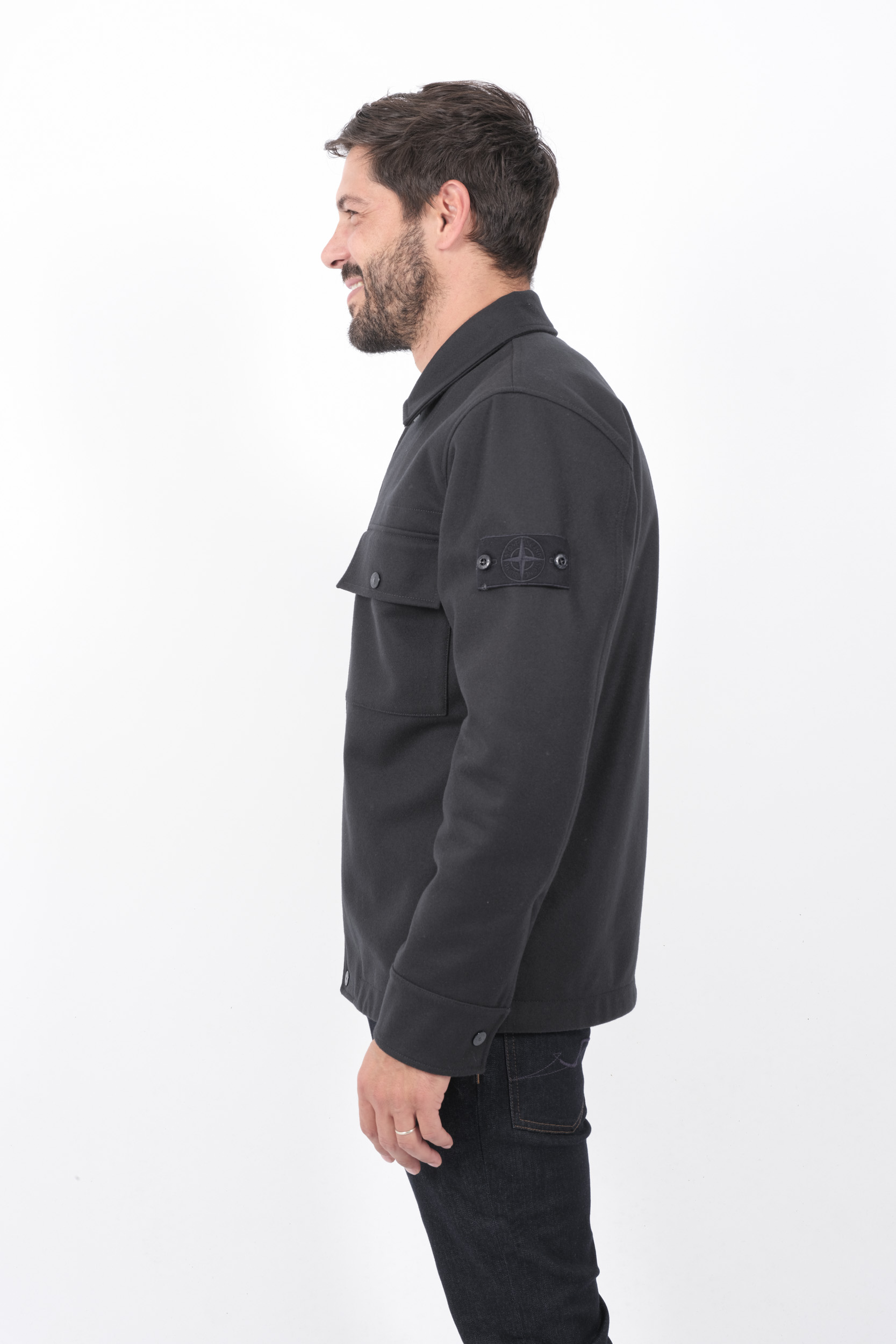 SURCHEMISE STONE ISLAND GHOST MARINE 8115120F4-V0020