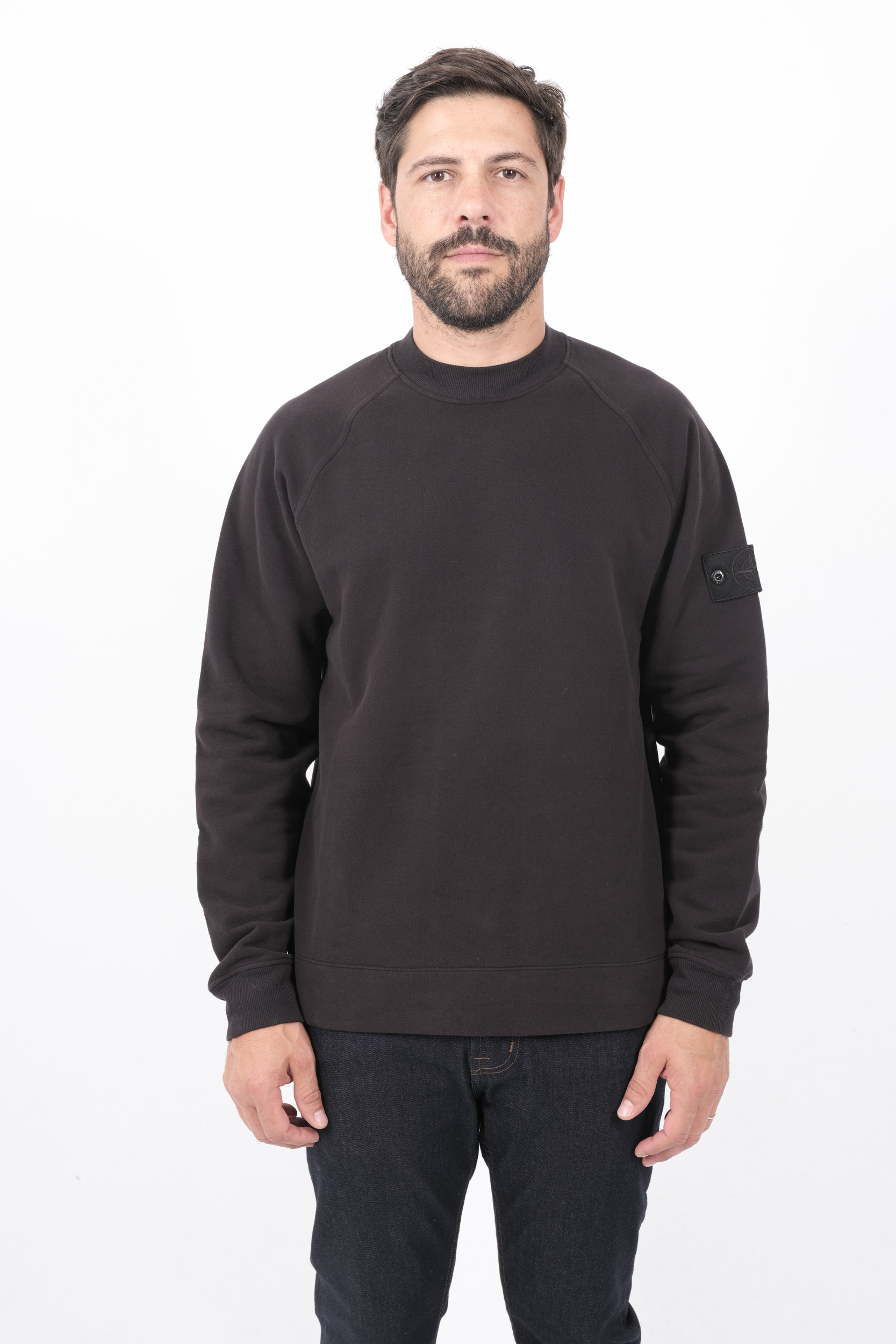 SWEAT STONE ISLAND NOIR GHOST 8115629F7 V0029