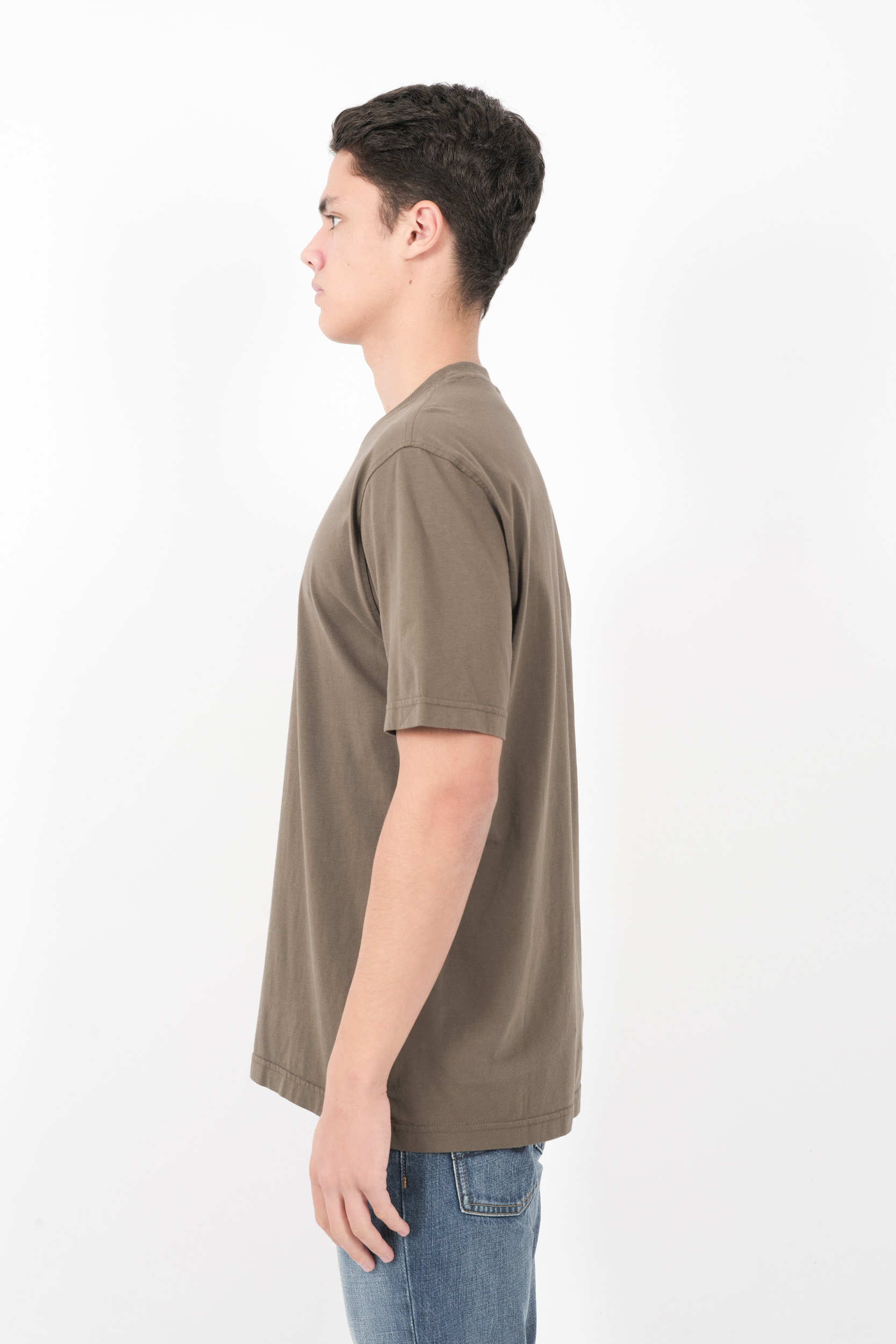  Image du produit TEE-SHIRT NN07 COL ROND OVERSIZE KAKI ADAM3209-343 - 4