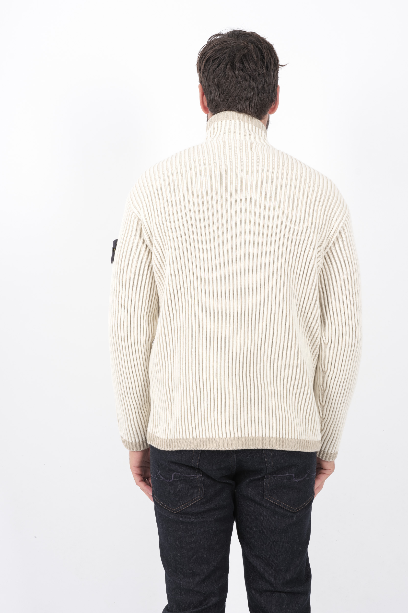 PULL STONE ISLAND COL ZIPPE BEIGE 8115516C1-V0099