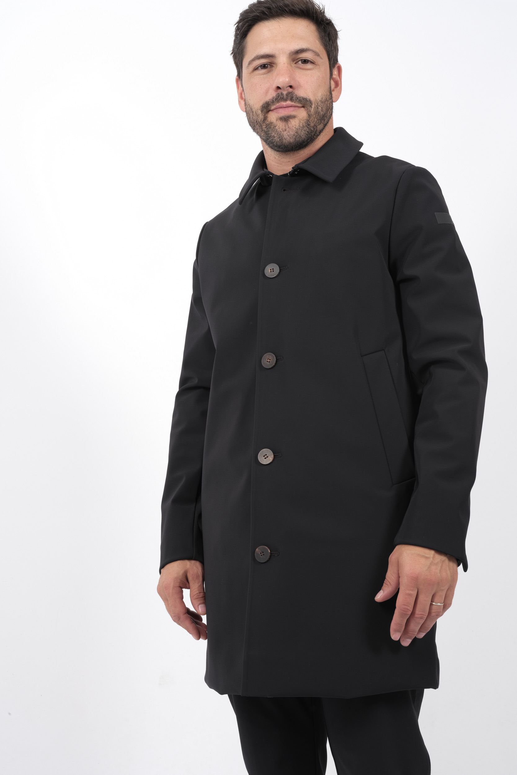 Neoprene trench coat on sale
