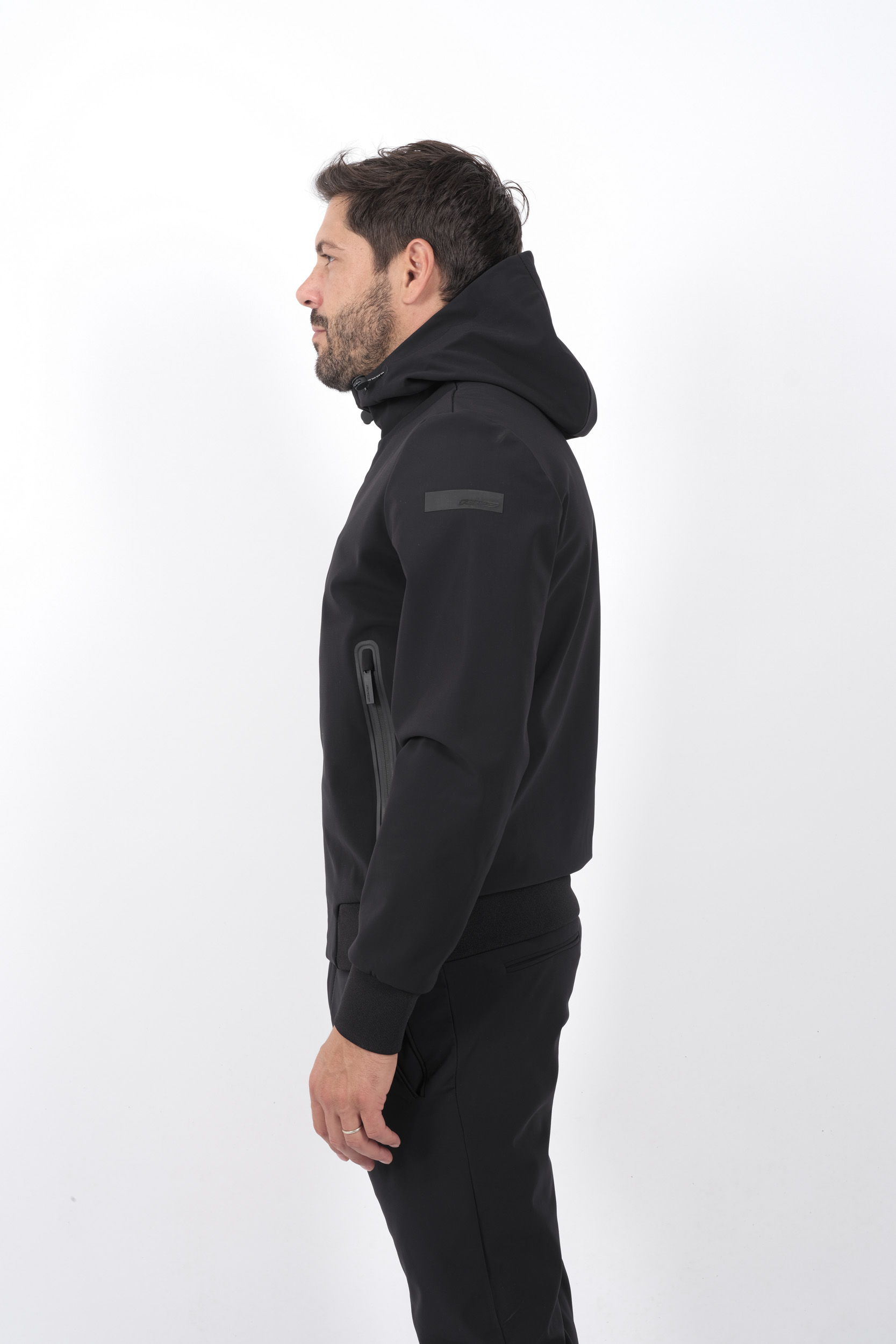 BLOUSON RRD NEOPRENE A CAPUCHE NOIR W24044-10