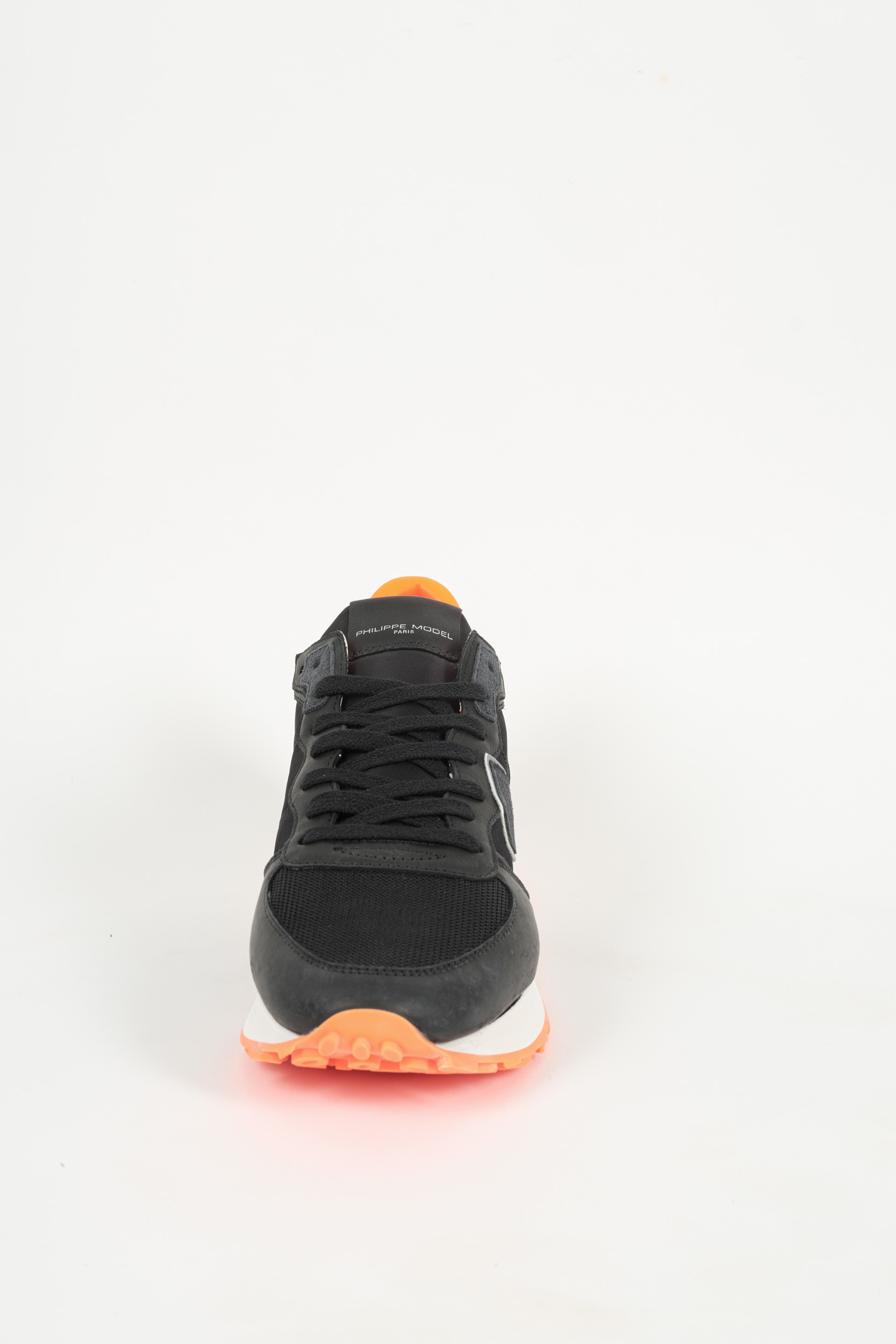 BASKETS PHILIPPE MODEL TROPEZ NOIR / ORANGE TKLU-WNV4