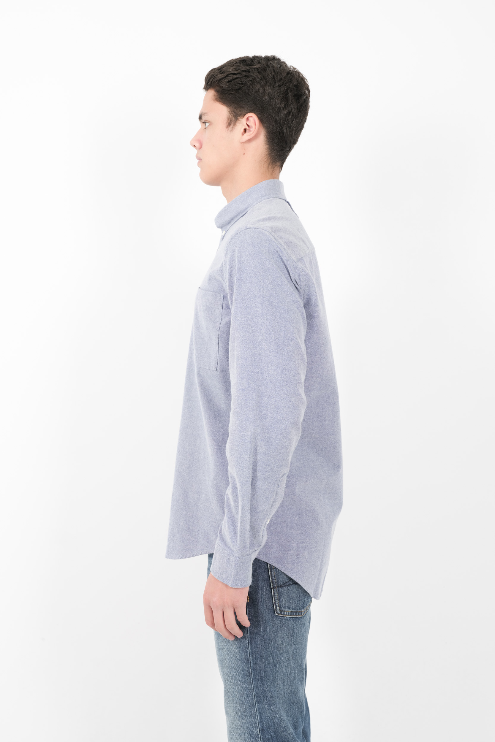 CHEMISE NN07 EN COTON BLEU CLAIR ARNE-200