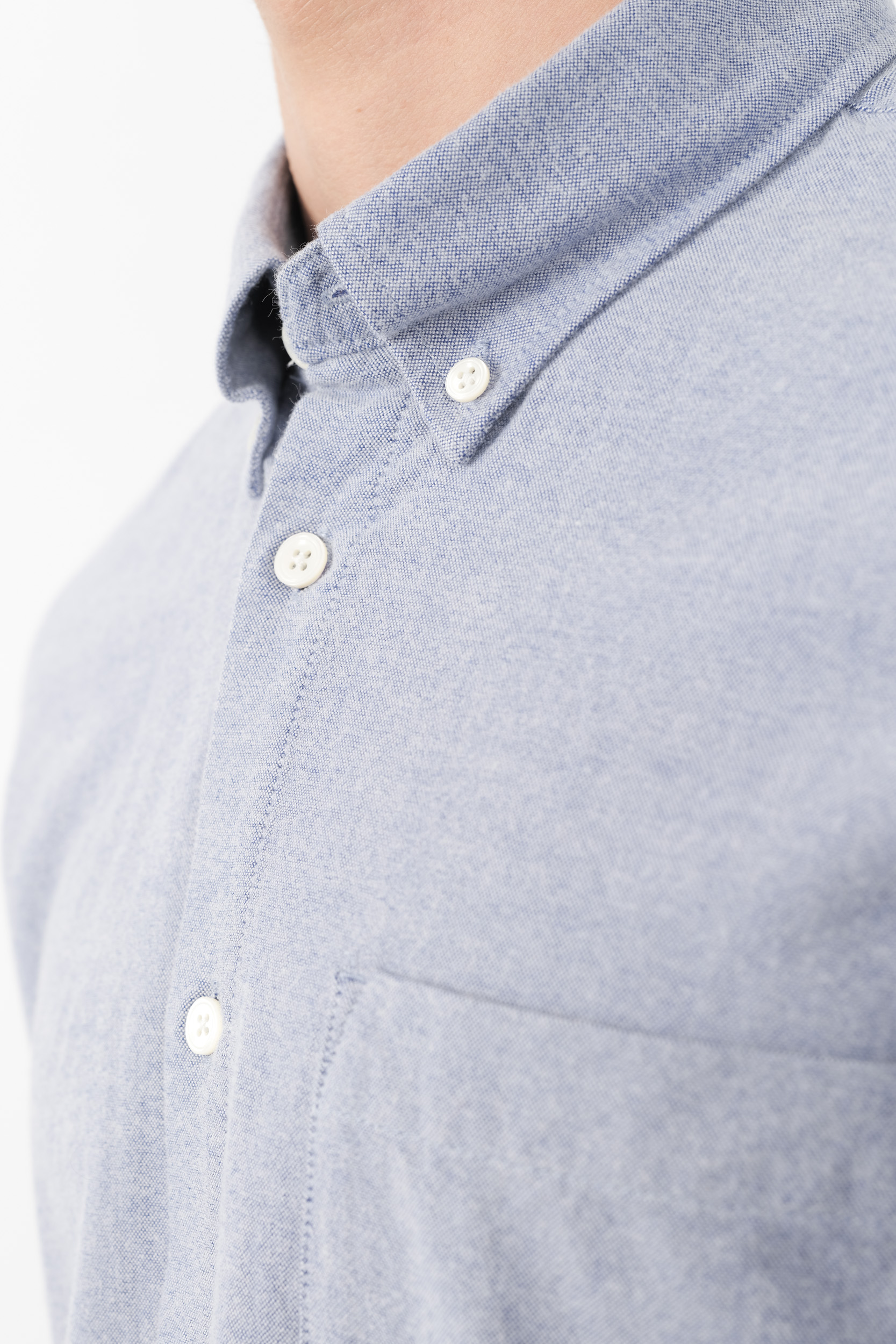 CHEMISE NN07 EN COTON BLEU CLAIR ARNE-200