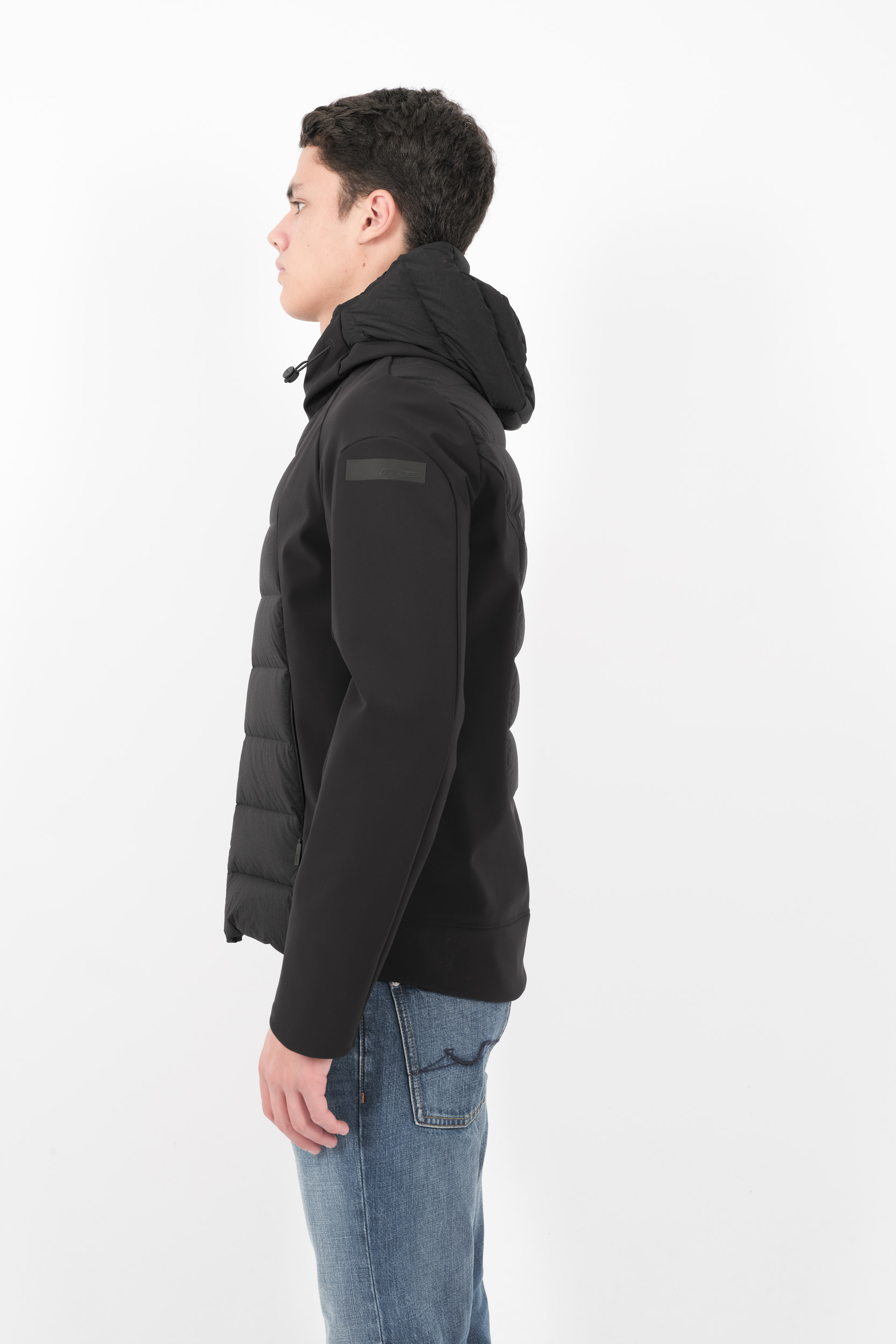  Image du produit VESTE RRD A CAPUCHE BI-MATIERE NOIR W24047-10 - 4