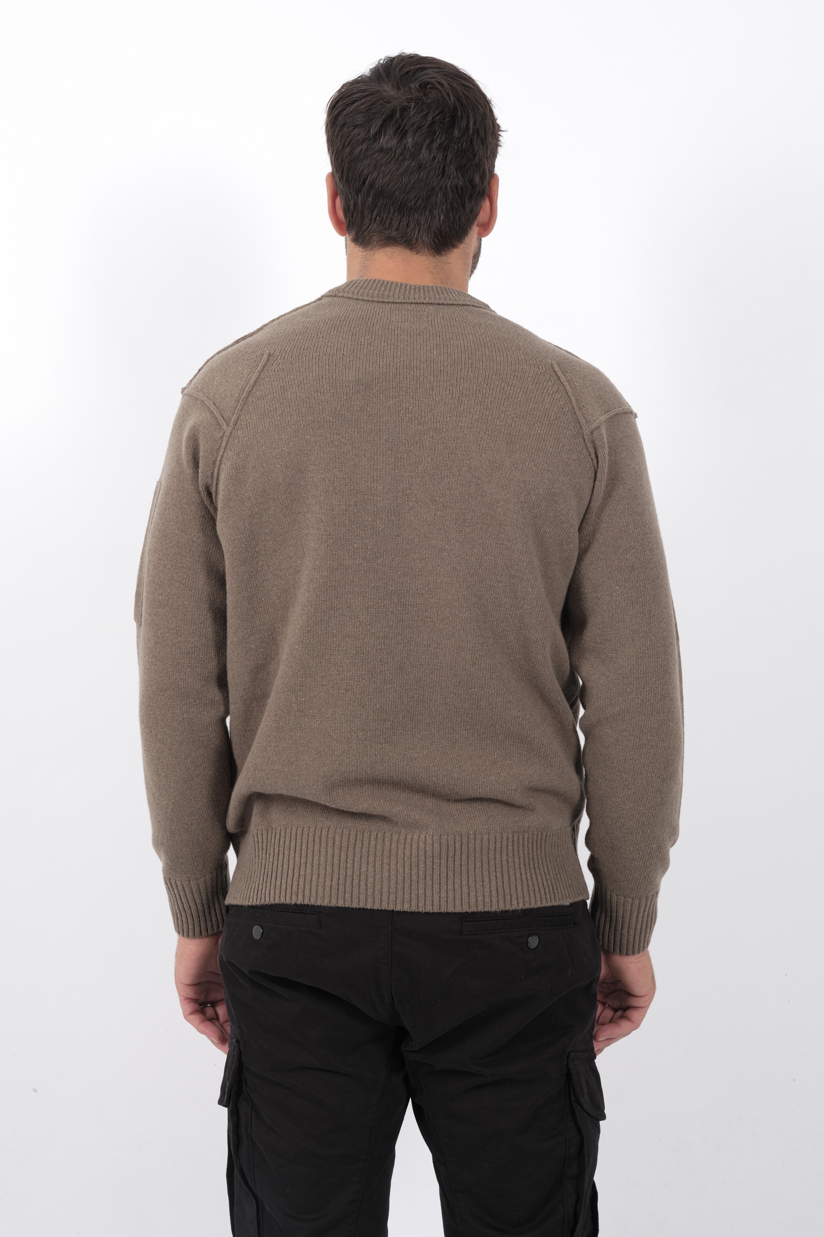  Image du produit PULL C.P COMPANY COL ROND KAKI N047A-359 - 5