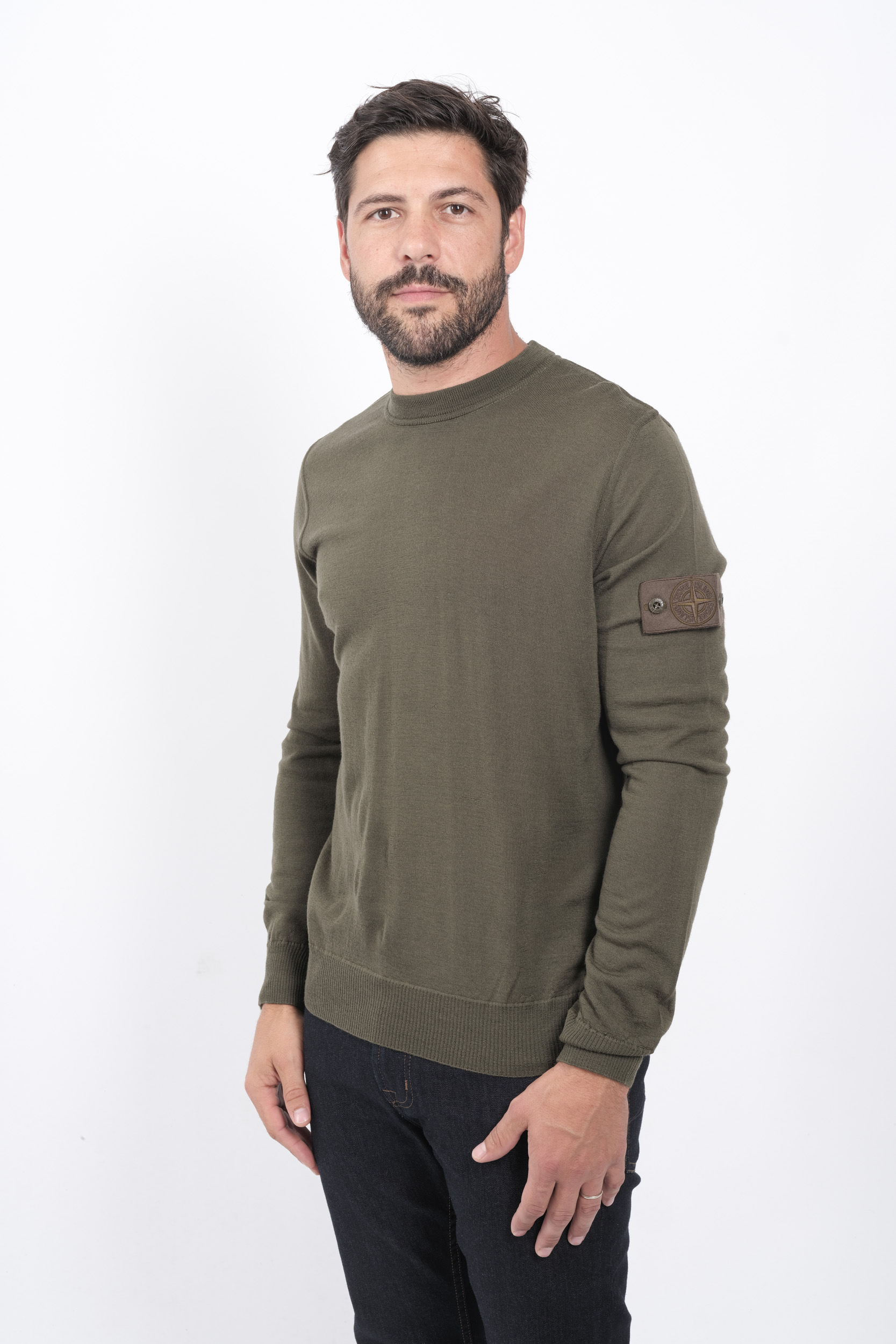 PULL STONE ISLAND KAKI GHOST 8115566FC-V0054