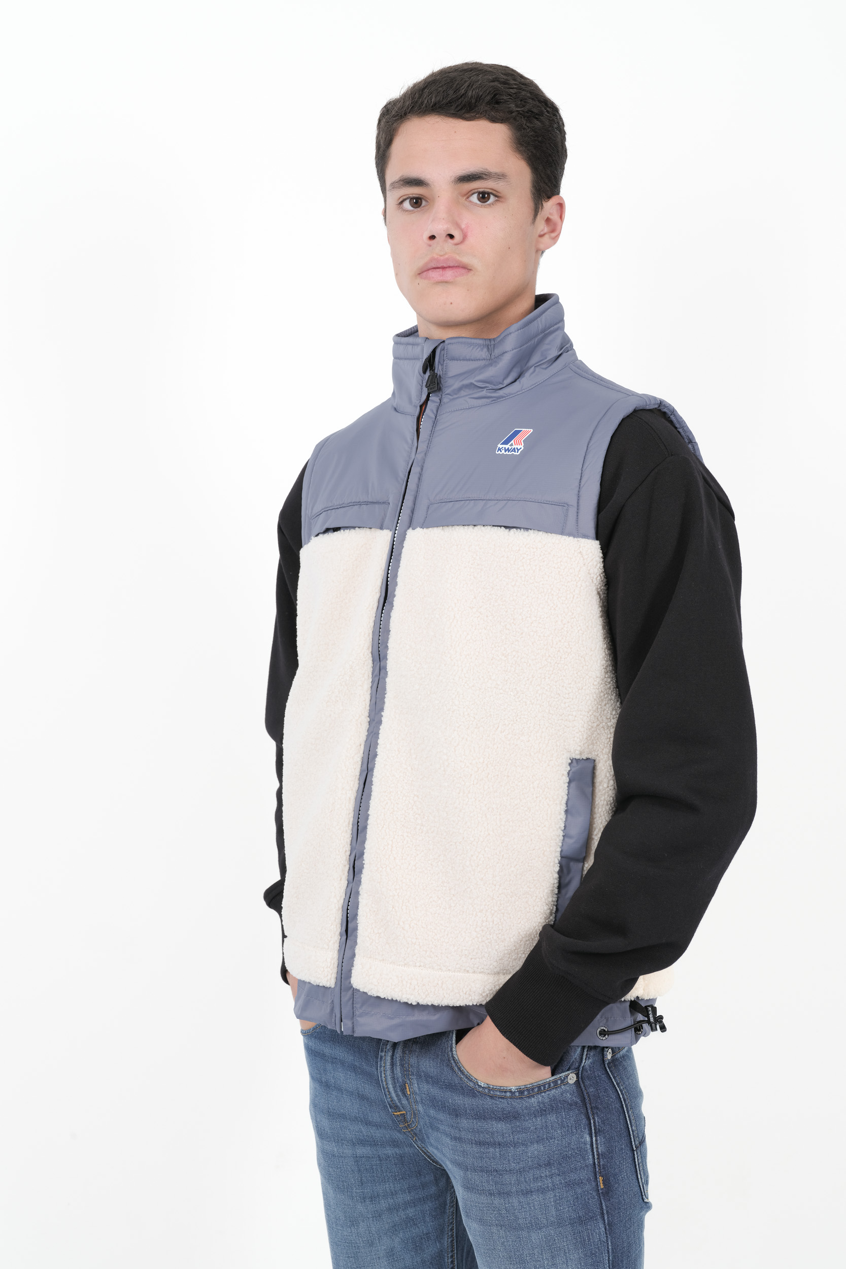 Image du produit VESTE SANS MANCHE K-WAY BI-MATIERE BLEU K71343W-A01