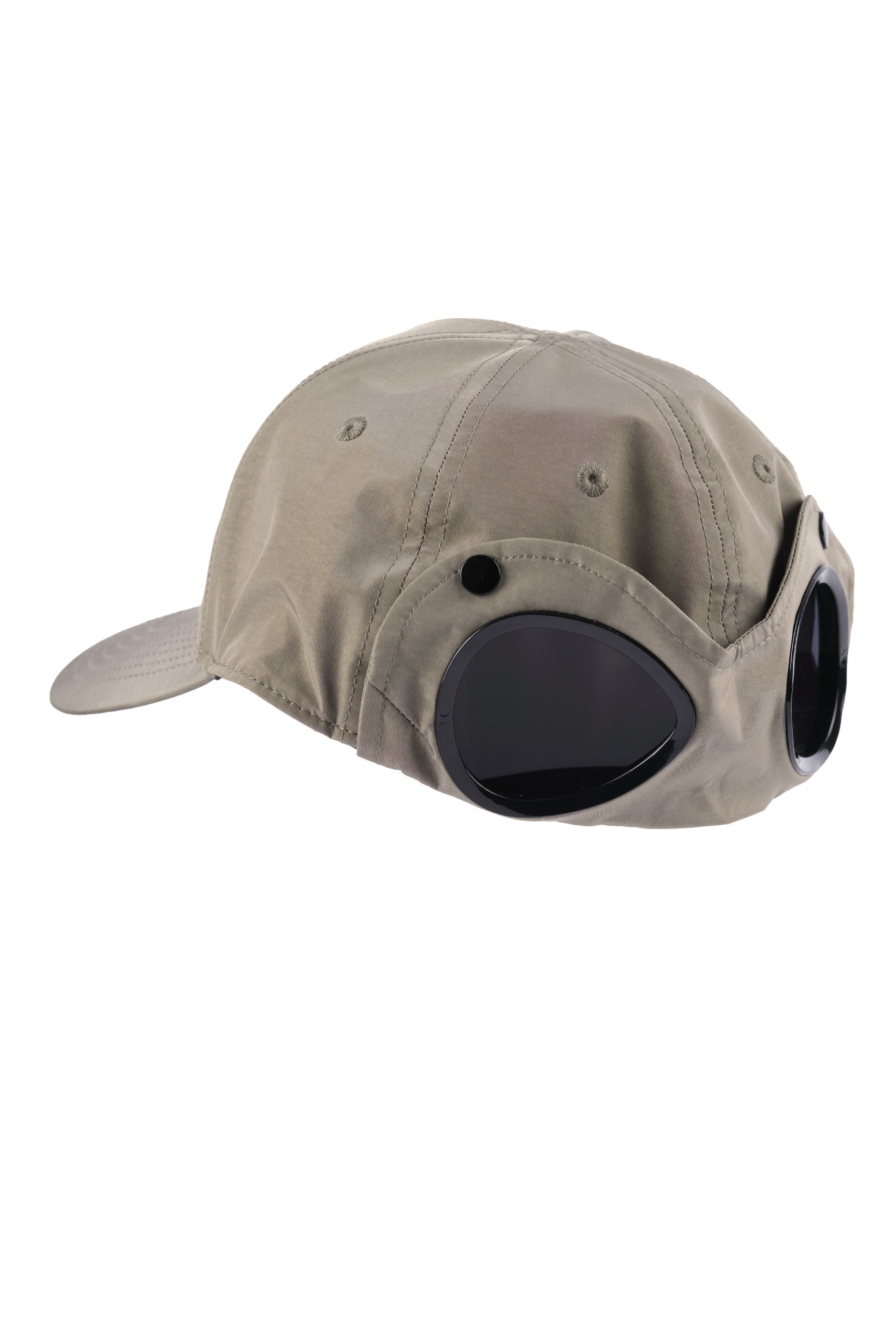 CASQUETTE C.P COMPANY LUNETTES EN CHROME-R KAKI CLAIR C146A-359