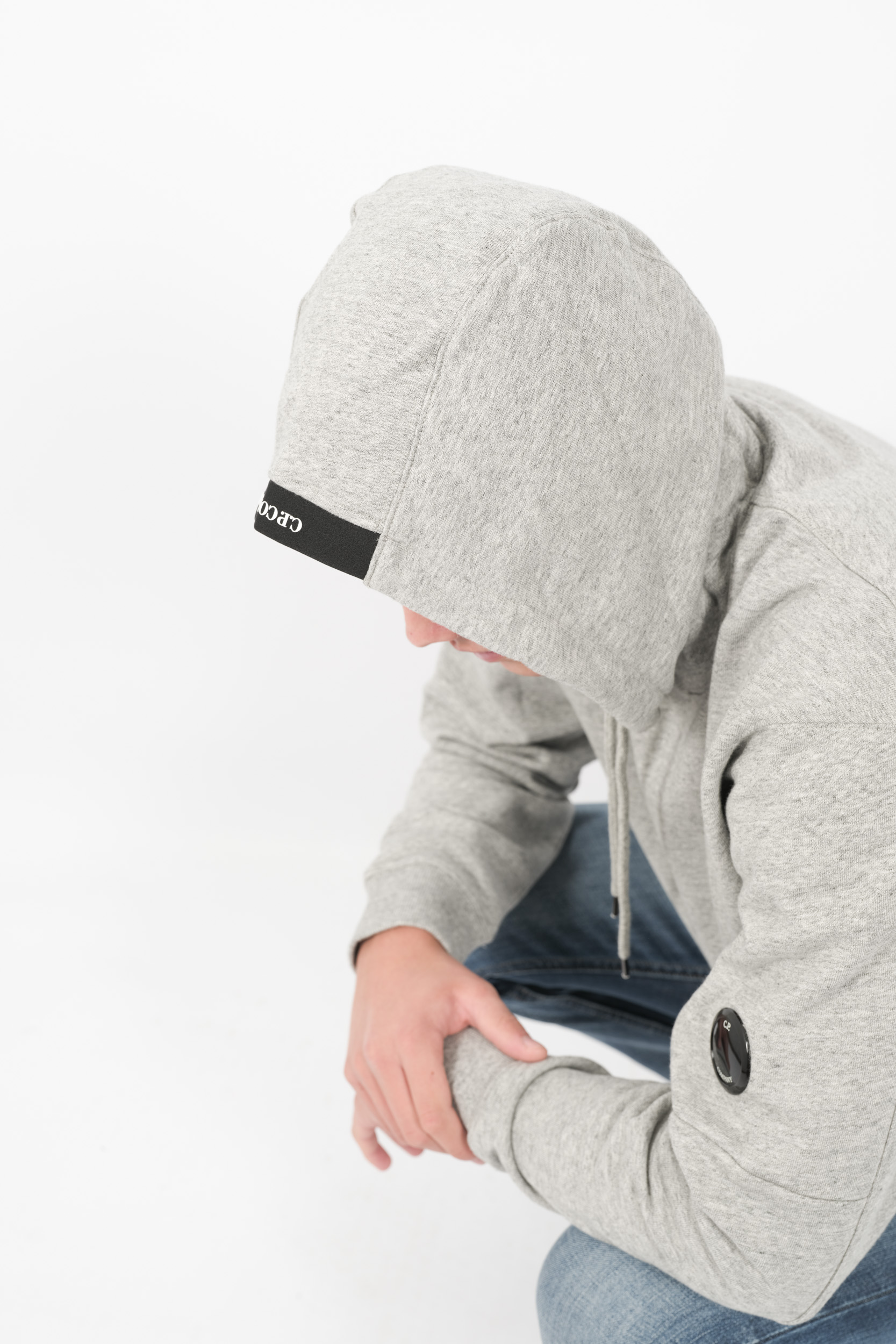 SWEAT C.P COMPANY A CAPUCHE GRIS S024A-M94