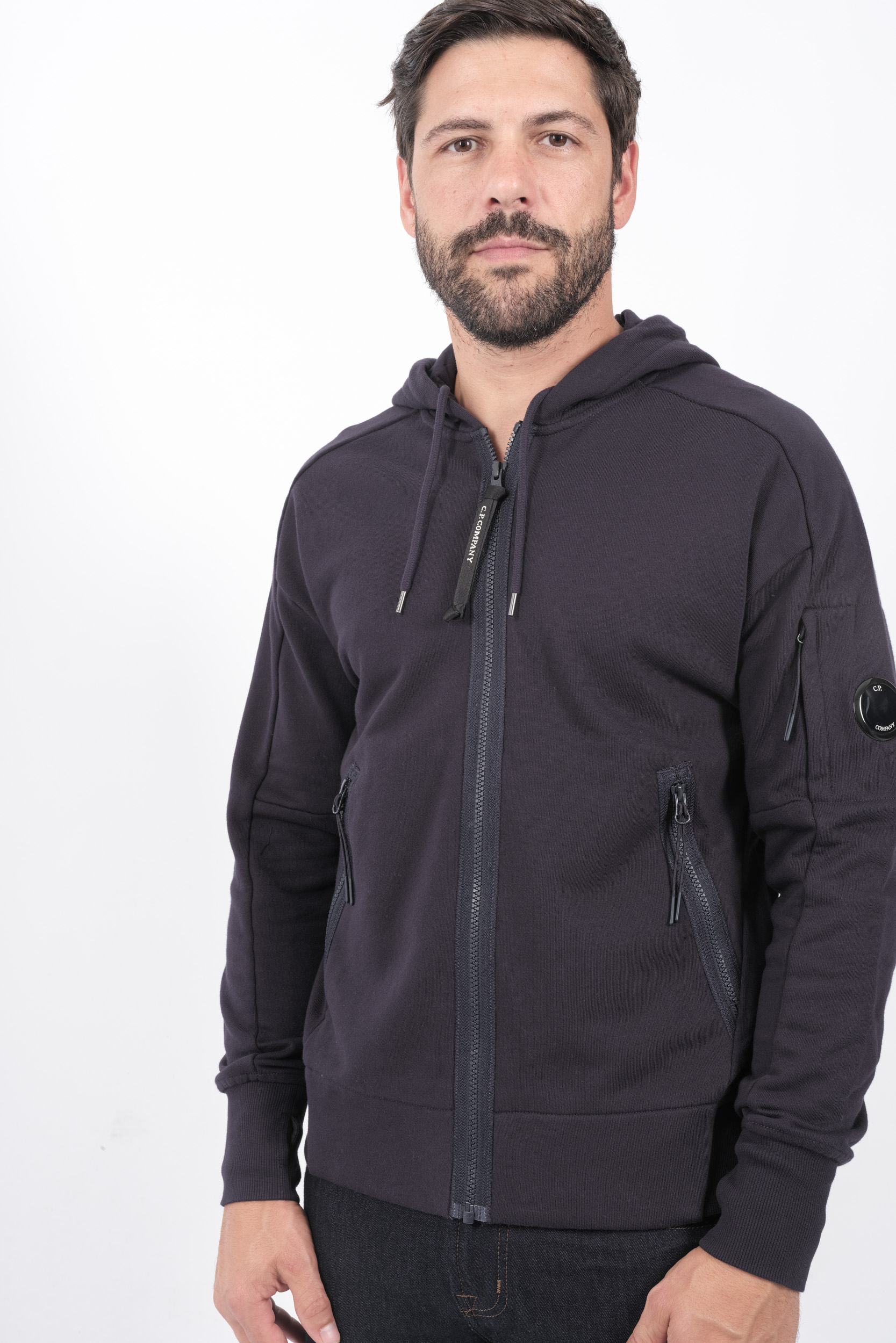 Image du produit SWEAT C.P COMPANY CAPUCHE ZIPPE MARINE S025A-888