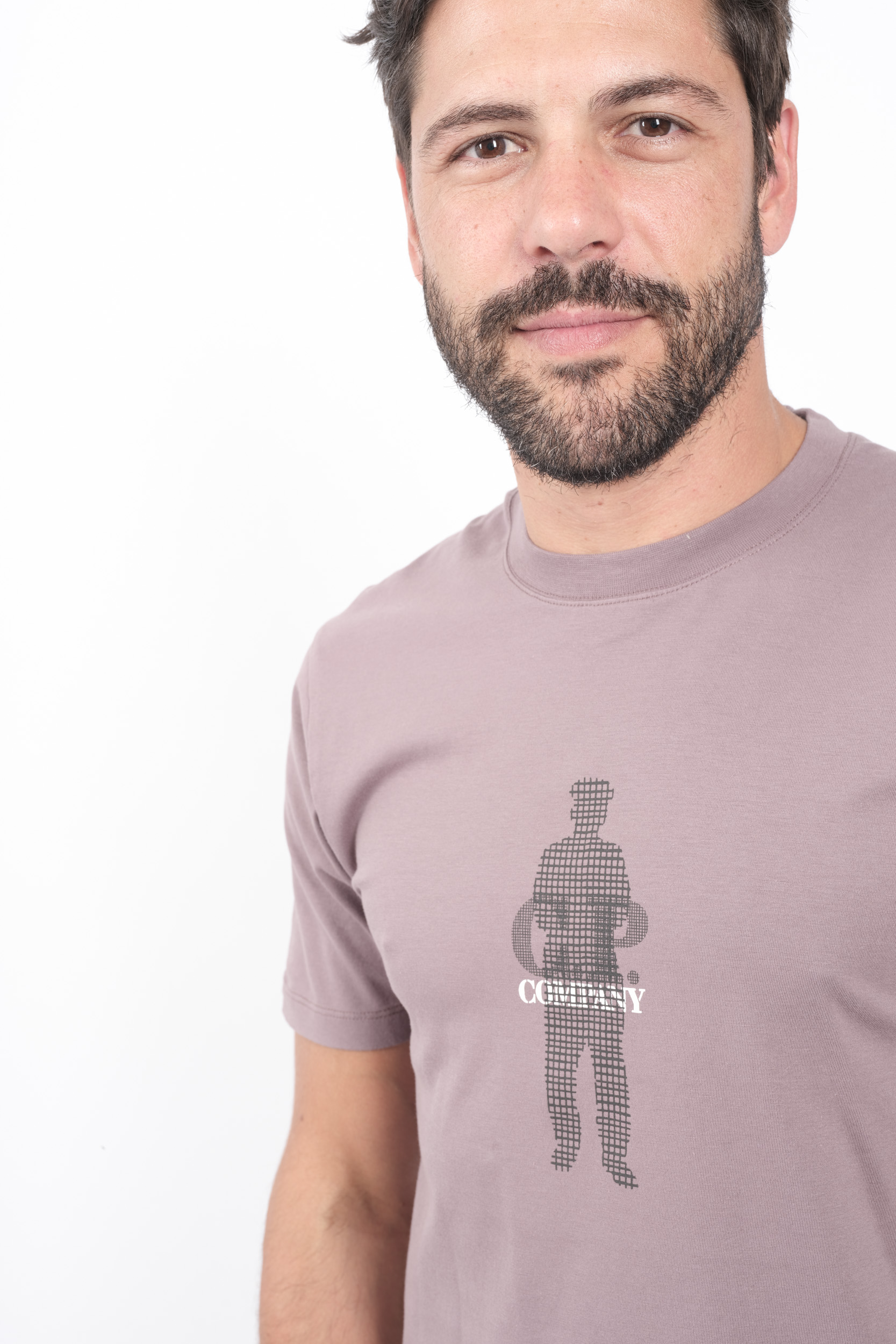 Image du produit TEE-SHIRT C.P COMPANY IMPRIME BONHOMME LAVANDE S164A-735
